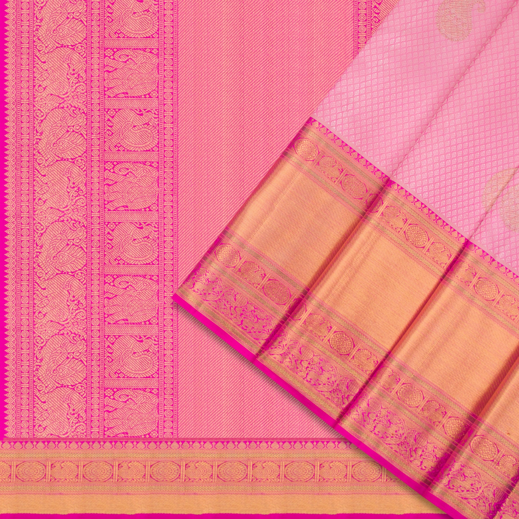 Kanakavalli Kanjivaram Silk Sari 24-110-HS001-09582 - Cover View