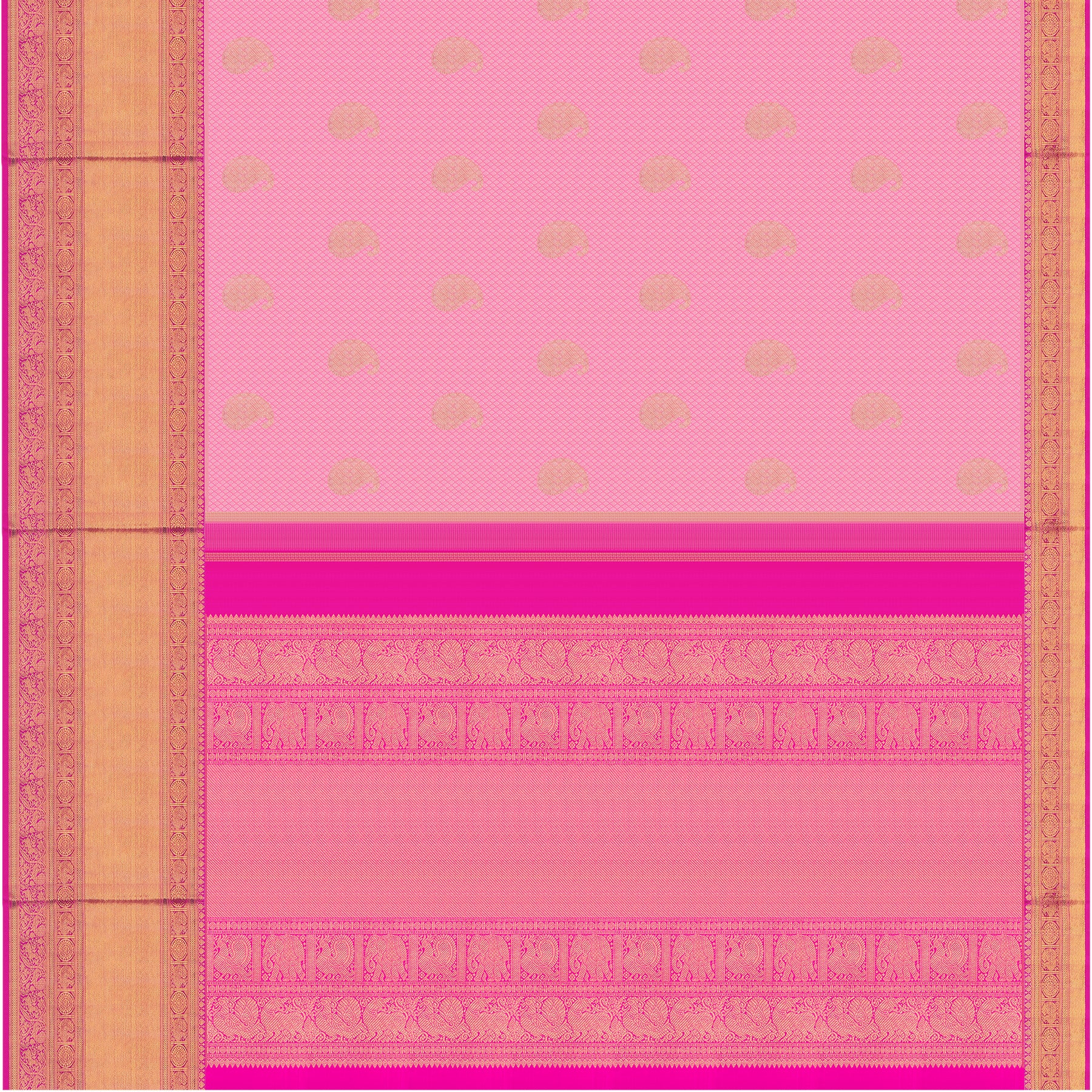 Kanakavalli Kanjivaram Silk Sari 24-110-HS001-09582 - Full View