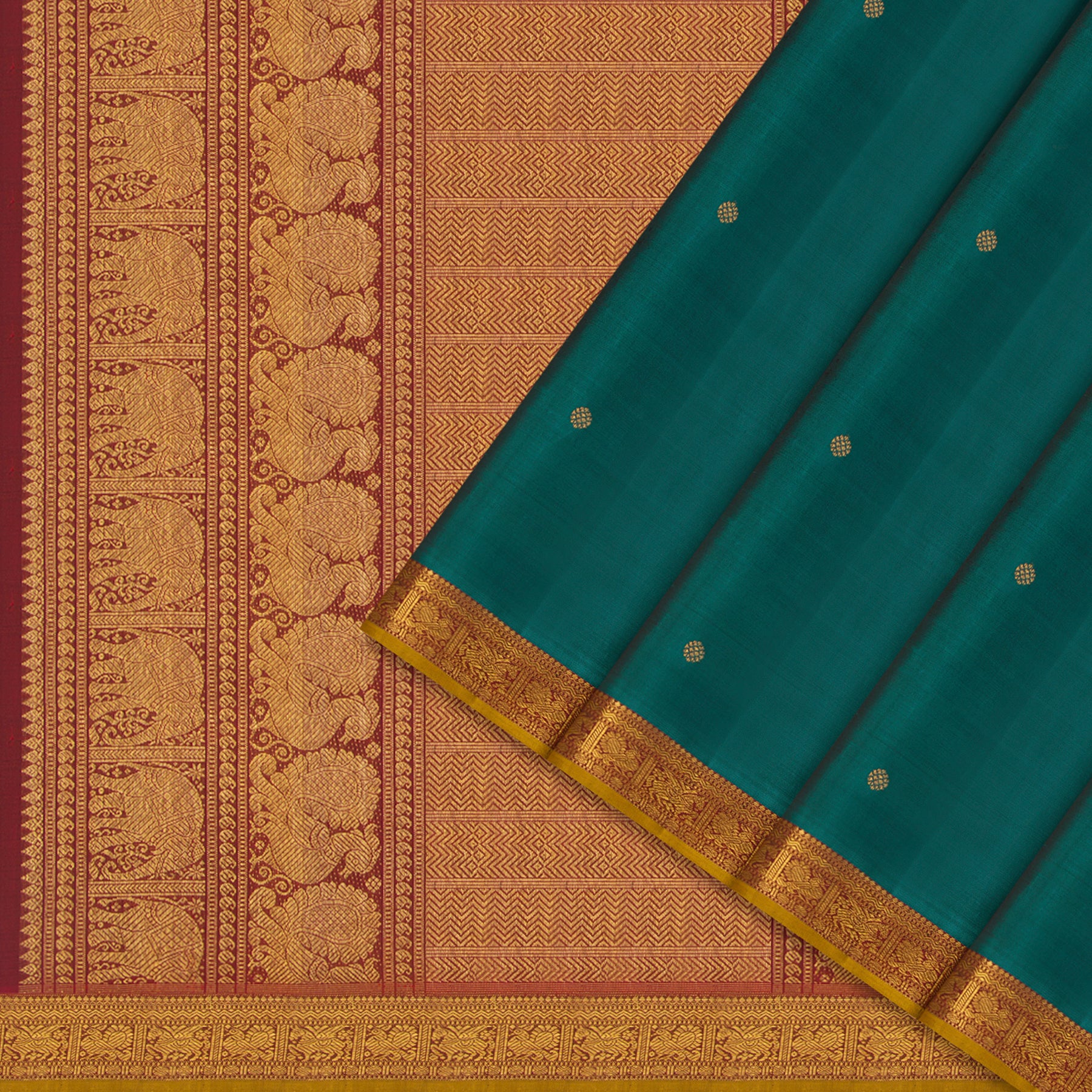 Kanakavalli Kanjivaram Silk Sari 24-110-HS001-09586 - Cover View