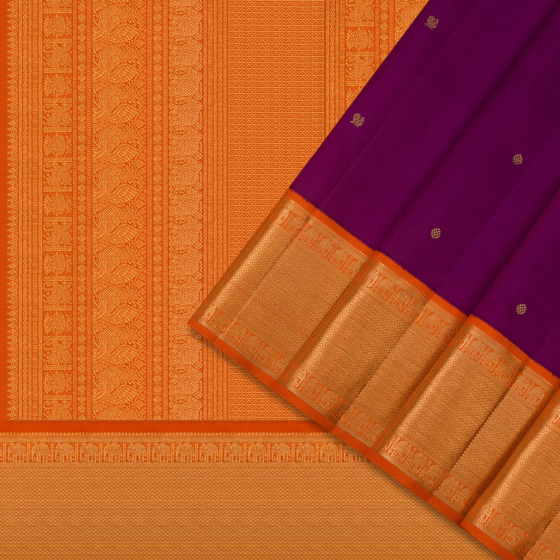 Kanakavalli Kanjivaram Silk Sari 24-110-HS001-09595 - Cover View