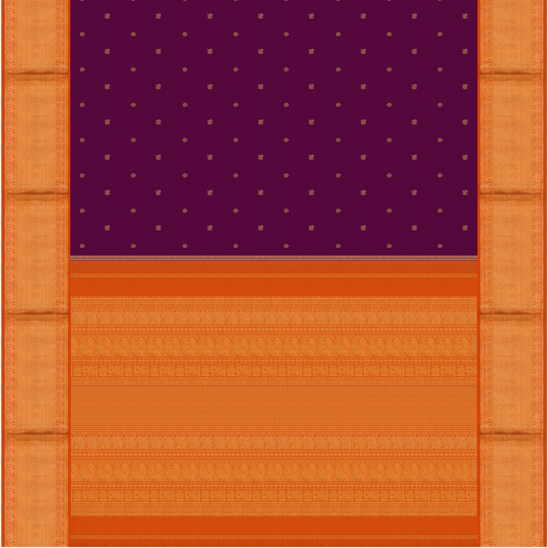 Kanakavalli Kanjivaram Silk Sari 24-110-HS001-09595 - Full View