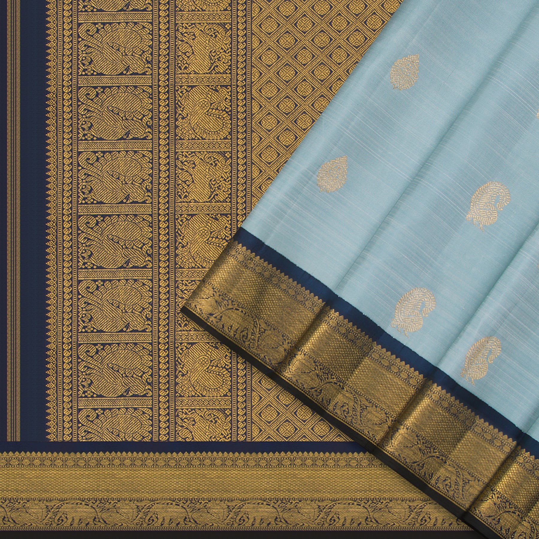 Kanakavalli Kanjivaram Silk Sari 24-110-HS001-09601 - Cover View