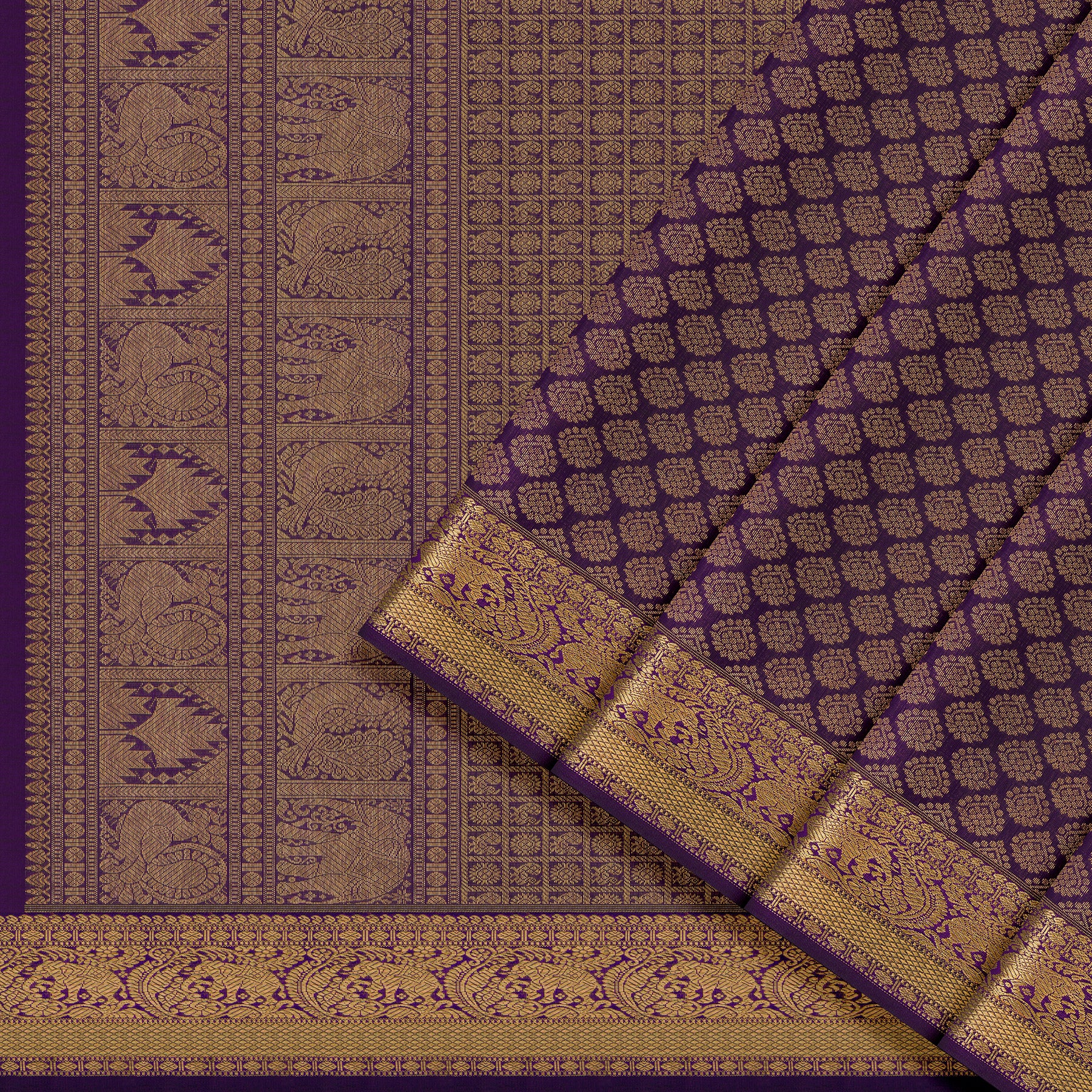 Kanakavalli Kanjivaram Silk Sari 24-110-HS001-10234 - Cover View