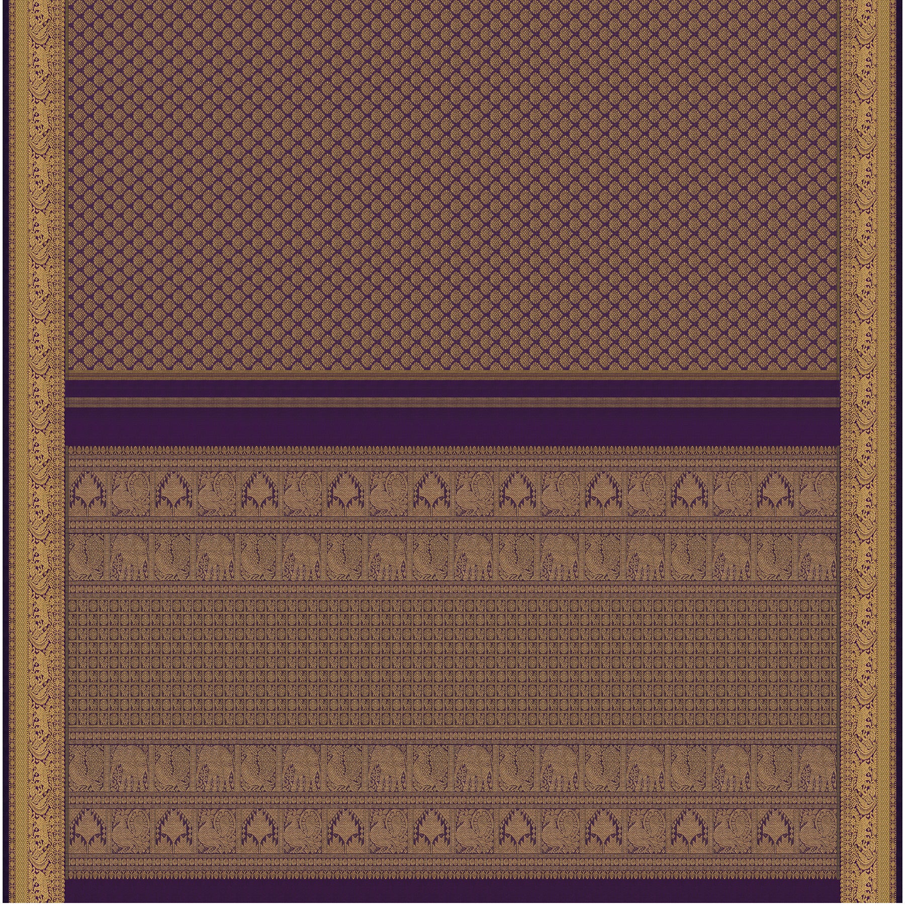 Kanakavalli Kanjivaram Silk Sari 24-110-HS001-10234 - Full View