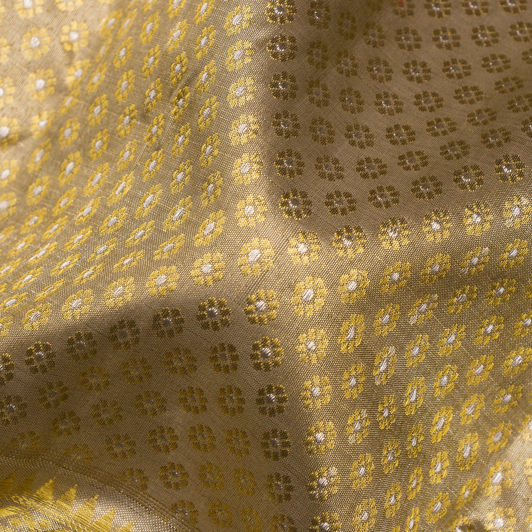 Kanakavalli Kanjivaram Silk Sari 24-110-HS001-10263 - Fabric View