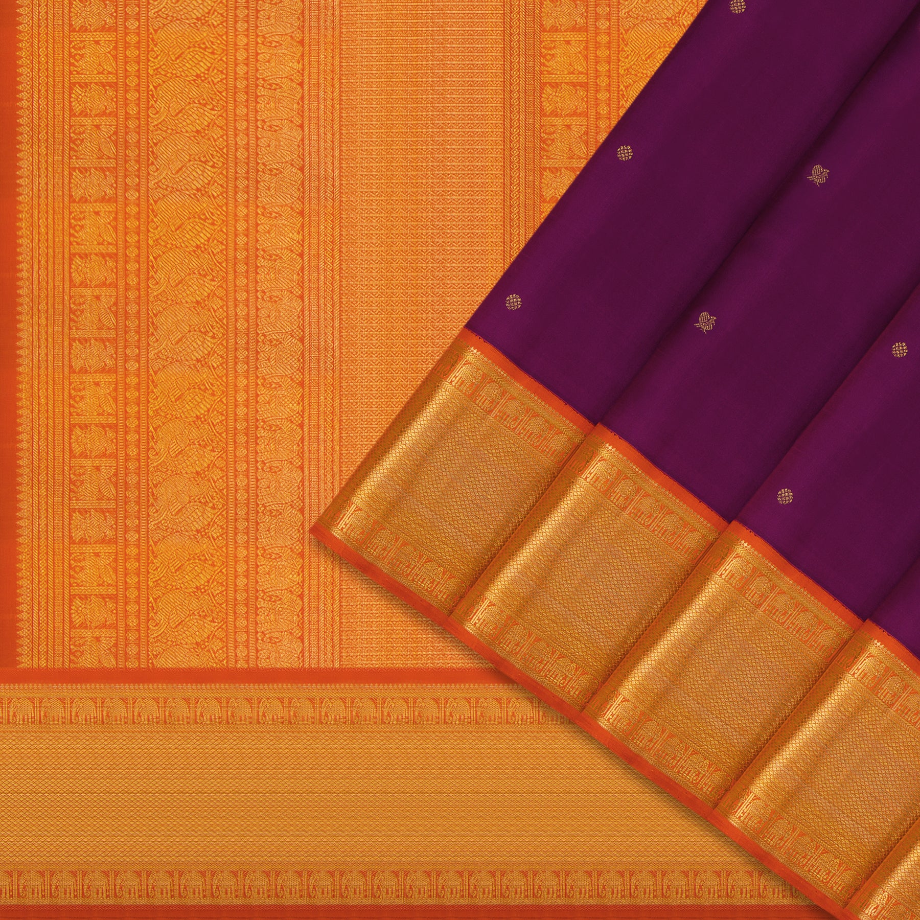 Kanakavalli Kanjivaram Silk Sari 24-110-HS001-10283 - Cover View