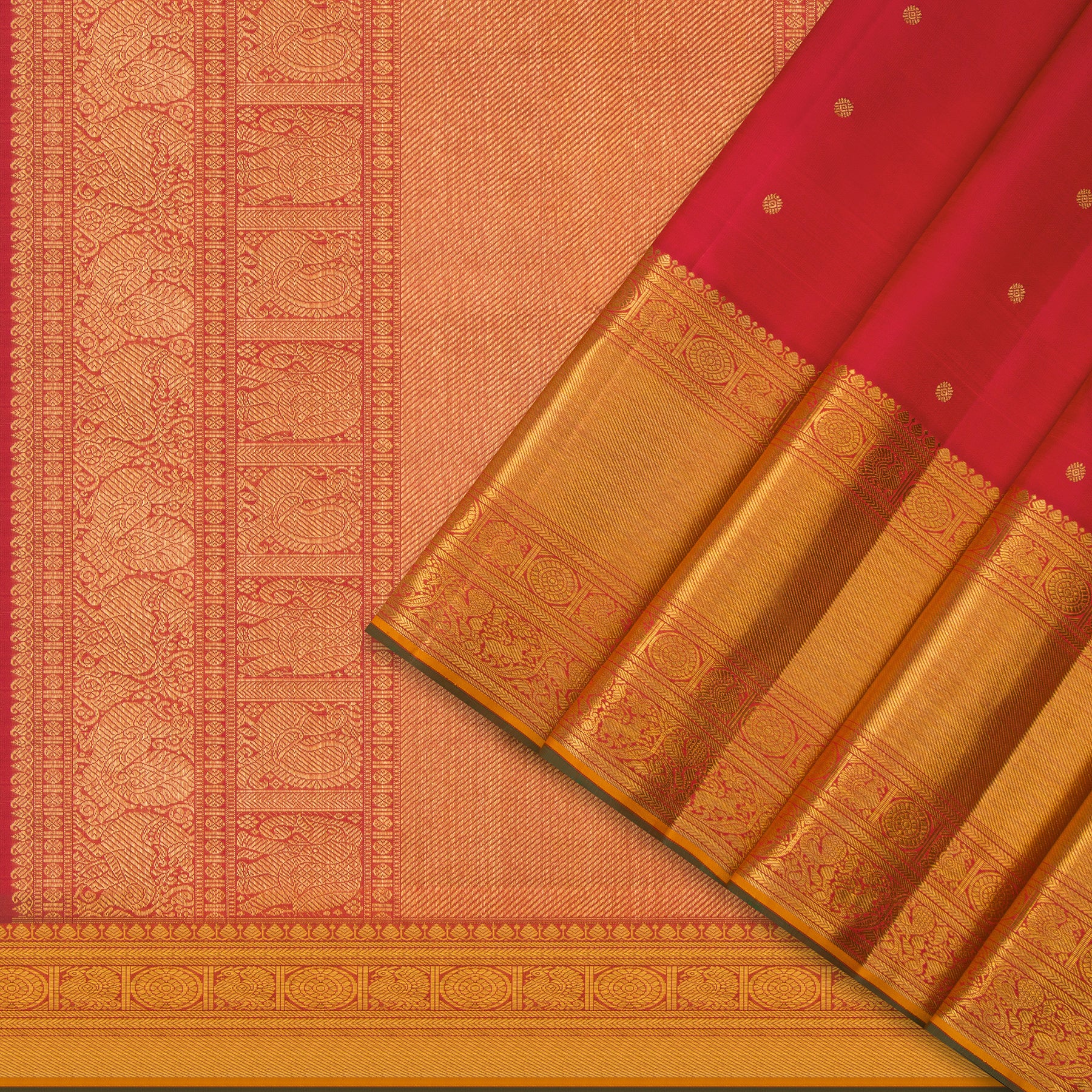 Kanakavalli Kanjivaram Silk Sari 24-110-HS001-10316 - Cover View 