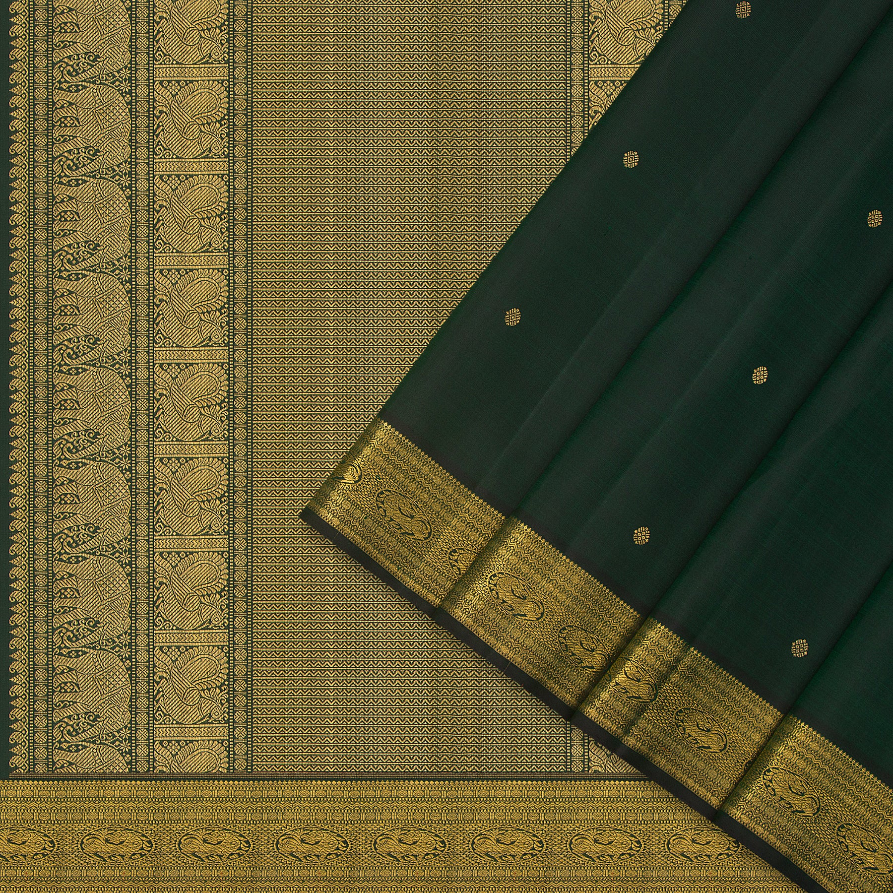 Kanakavalli Kanjivaram Silk Sari 24-110-HS001-10338 - Cover View