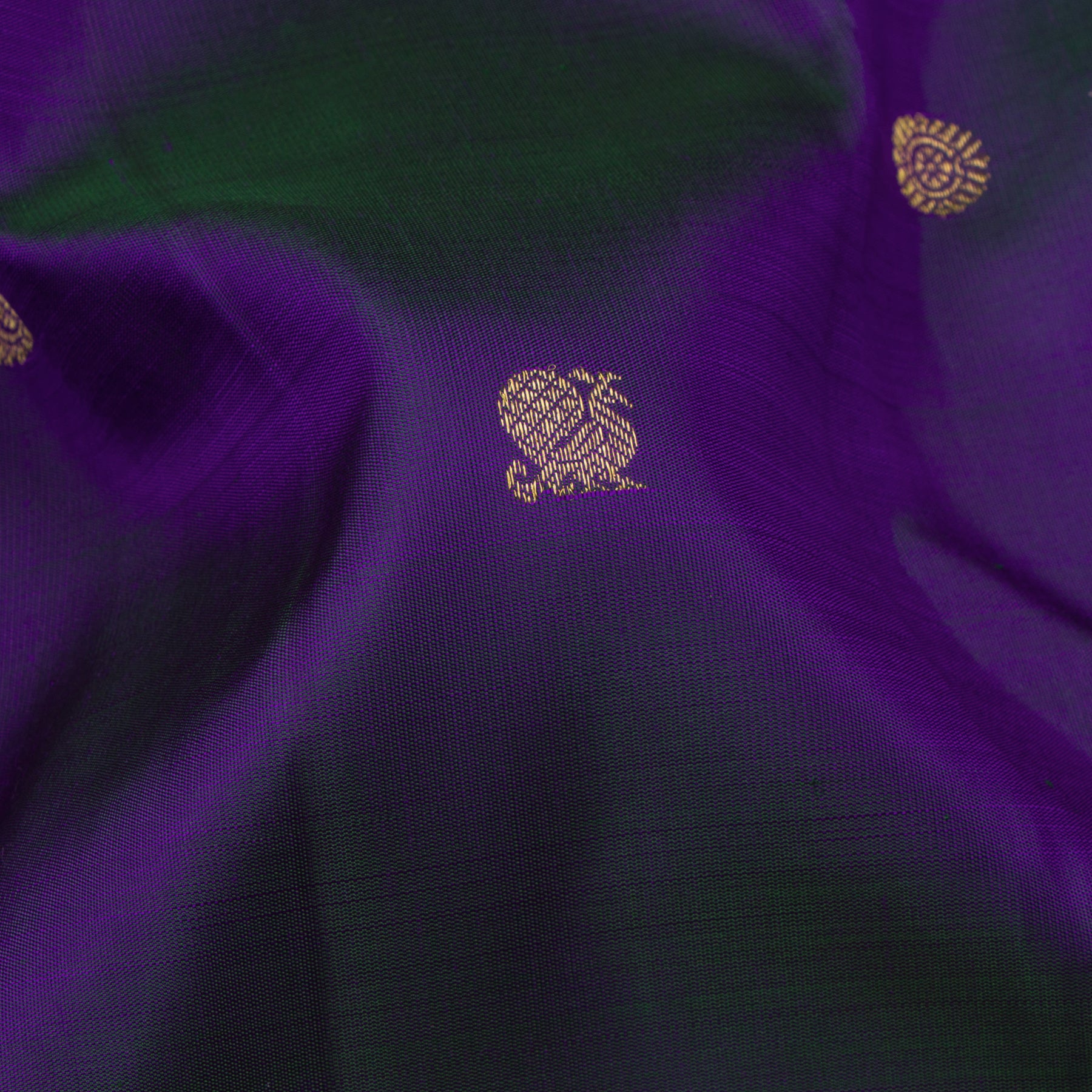 Kanakavalli Kanjivaram Silk Sari 24-110-HS001-10342 - Fabric View