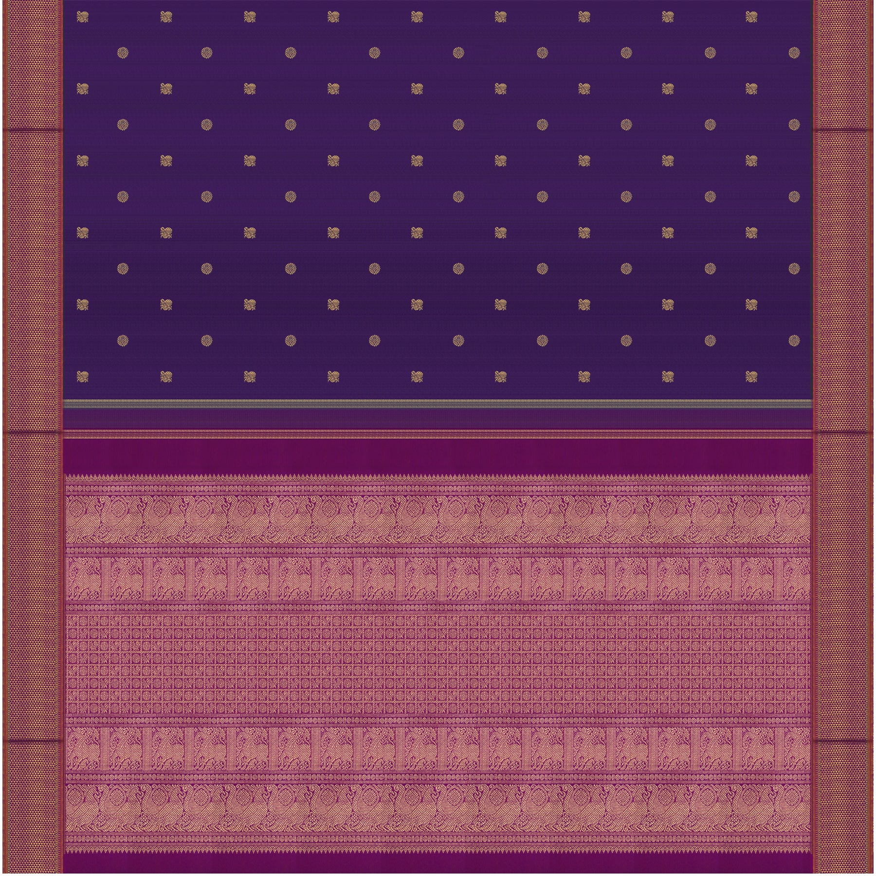 Kanakavalli Kanjivaram Silk Sari 24-110-HS001-10342 - Full View