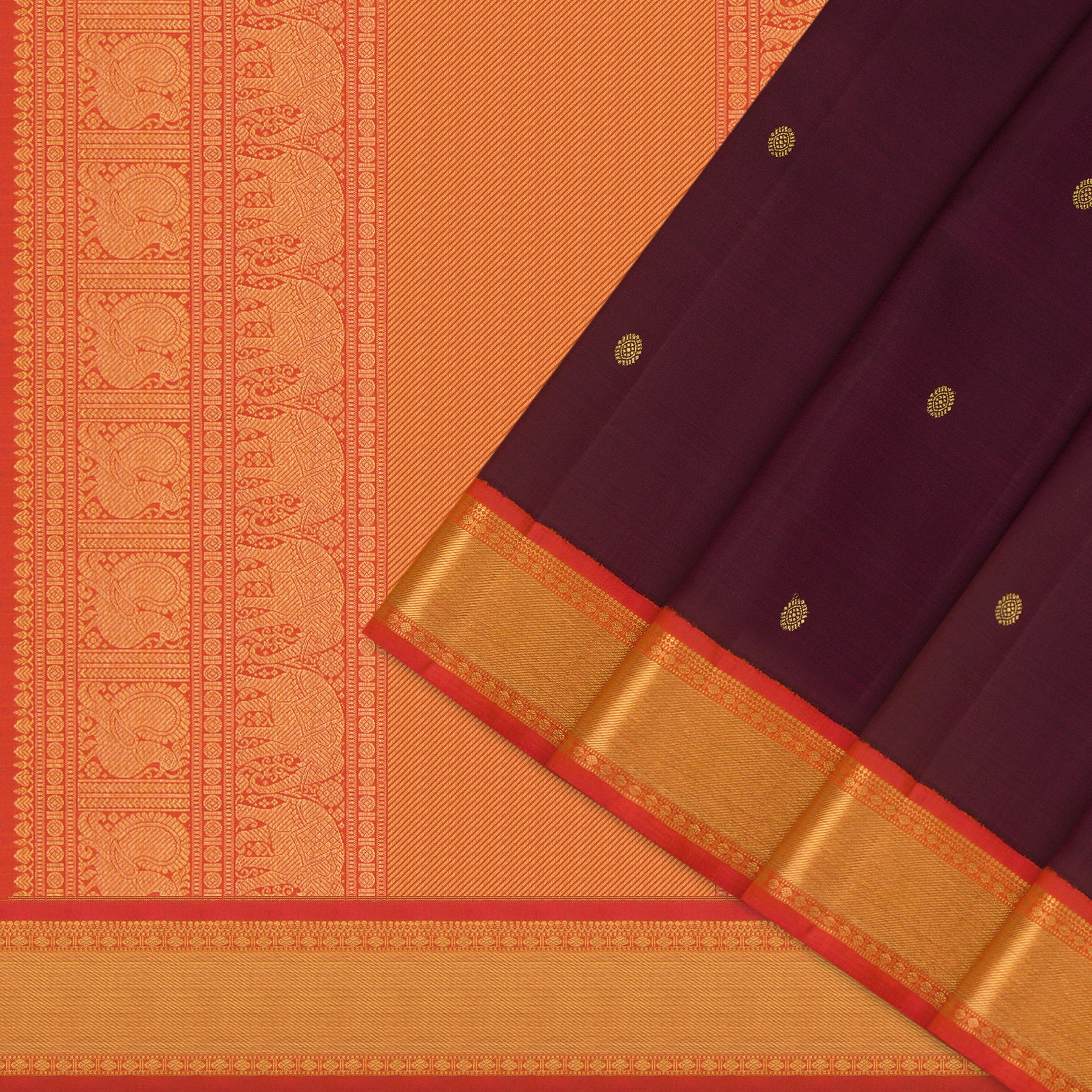 Kanakavalli Kanjivaram Silk Sari 24-110-HS001-11242 - Cover View