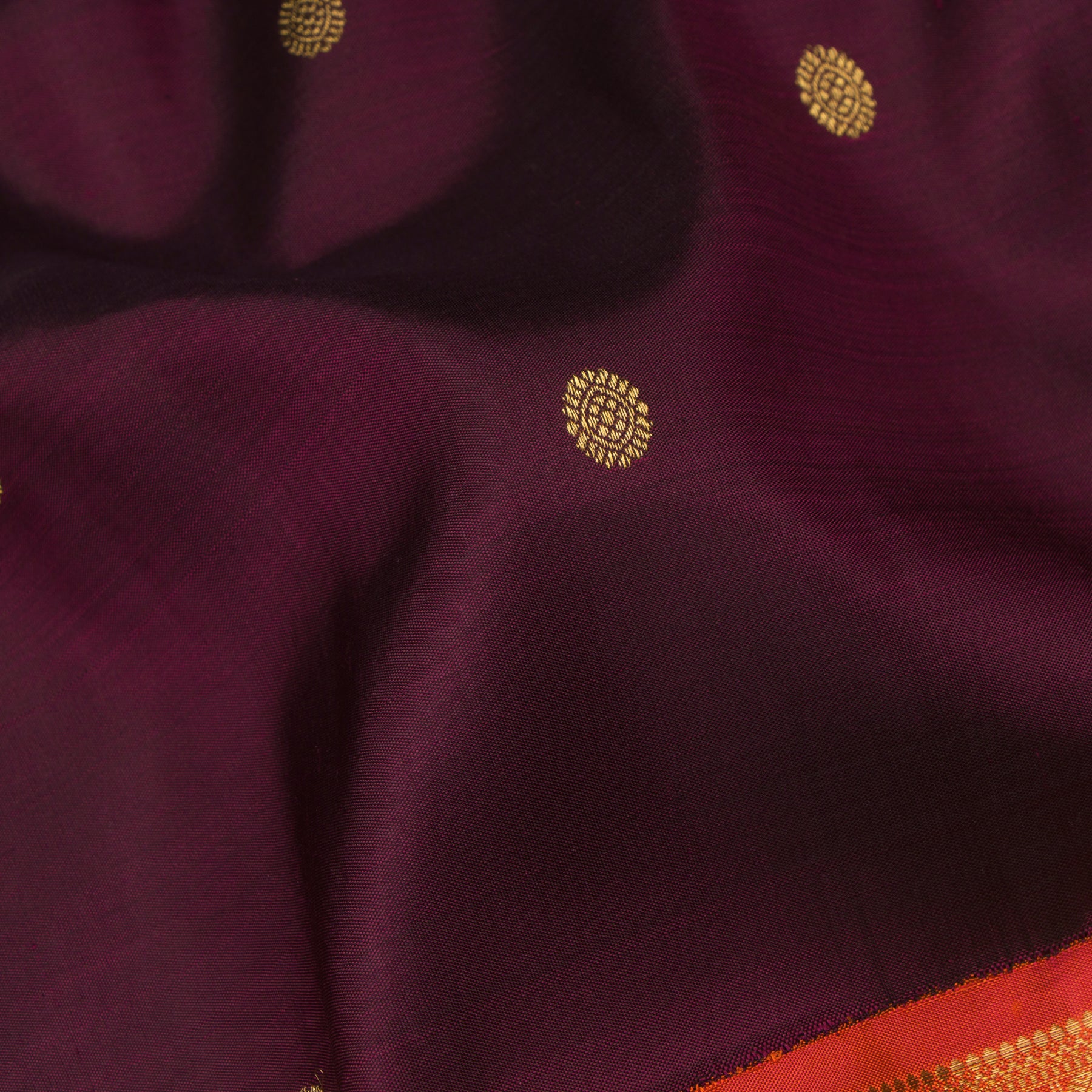 Kanakavalli Kanjivaram Silk Sari 24-110-HS001-11242 - Fabric View