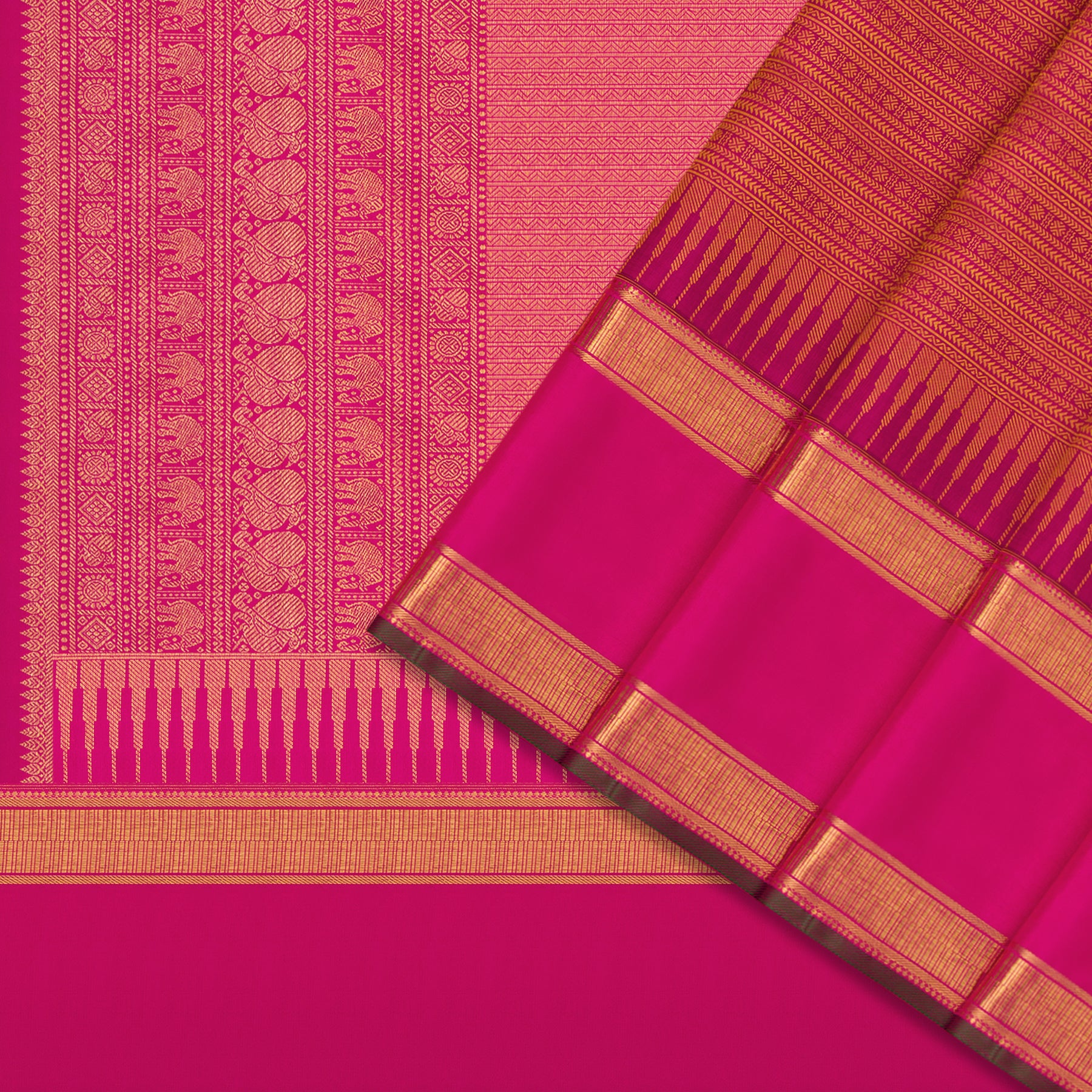 Kanakavalli Kanjivaram Silk Sari 24-110-HS001-11261 - Cover View