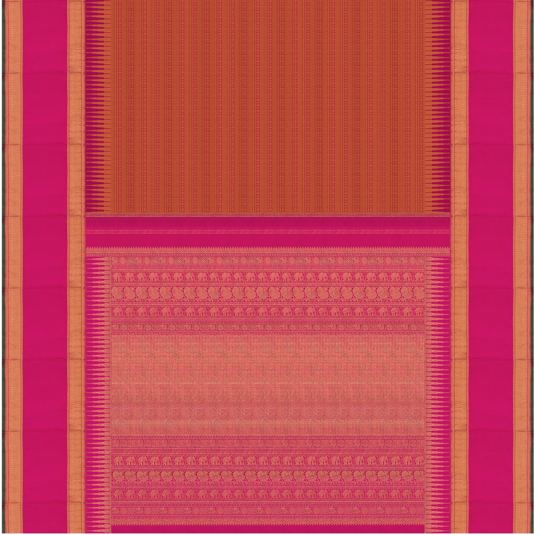 Kanakavalli Kanjivaram Silk Sari 24-110-HS001-11261 - Full View