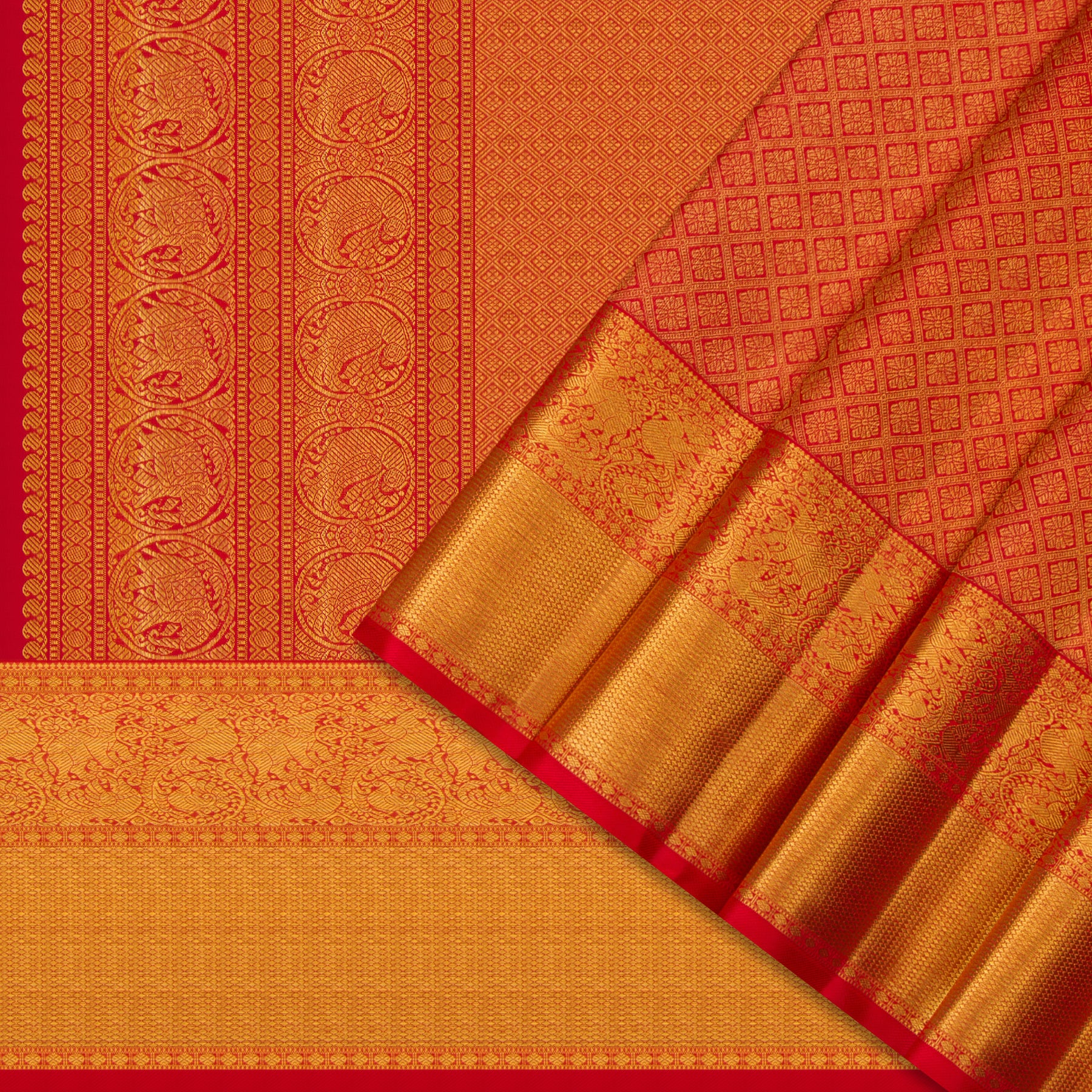 Kanakavalli Kanjivaram Silk Sari 24-110-HS001-11326 - Cover View