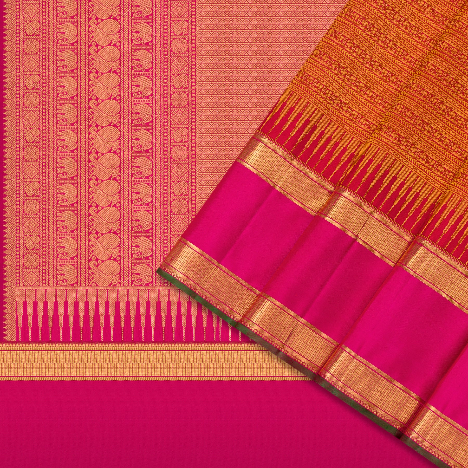 Kanakavalli Kanjivaram Silk Sari 24-110-HS001-11341 - Cover View