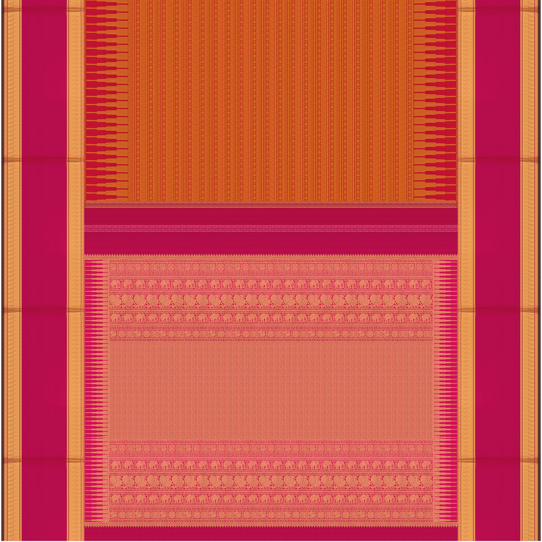 Kanakavalli Kanjivaram Silk Sari 24-110-HS001-11341 - Full View