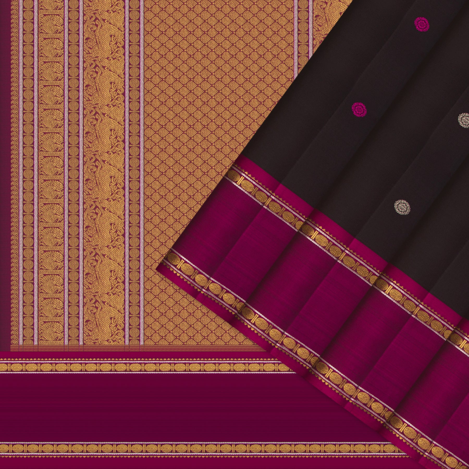 Kanakavalli Kanjivaram Silk Sari 24-110-HS001-11351 - Cover View