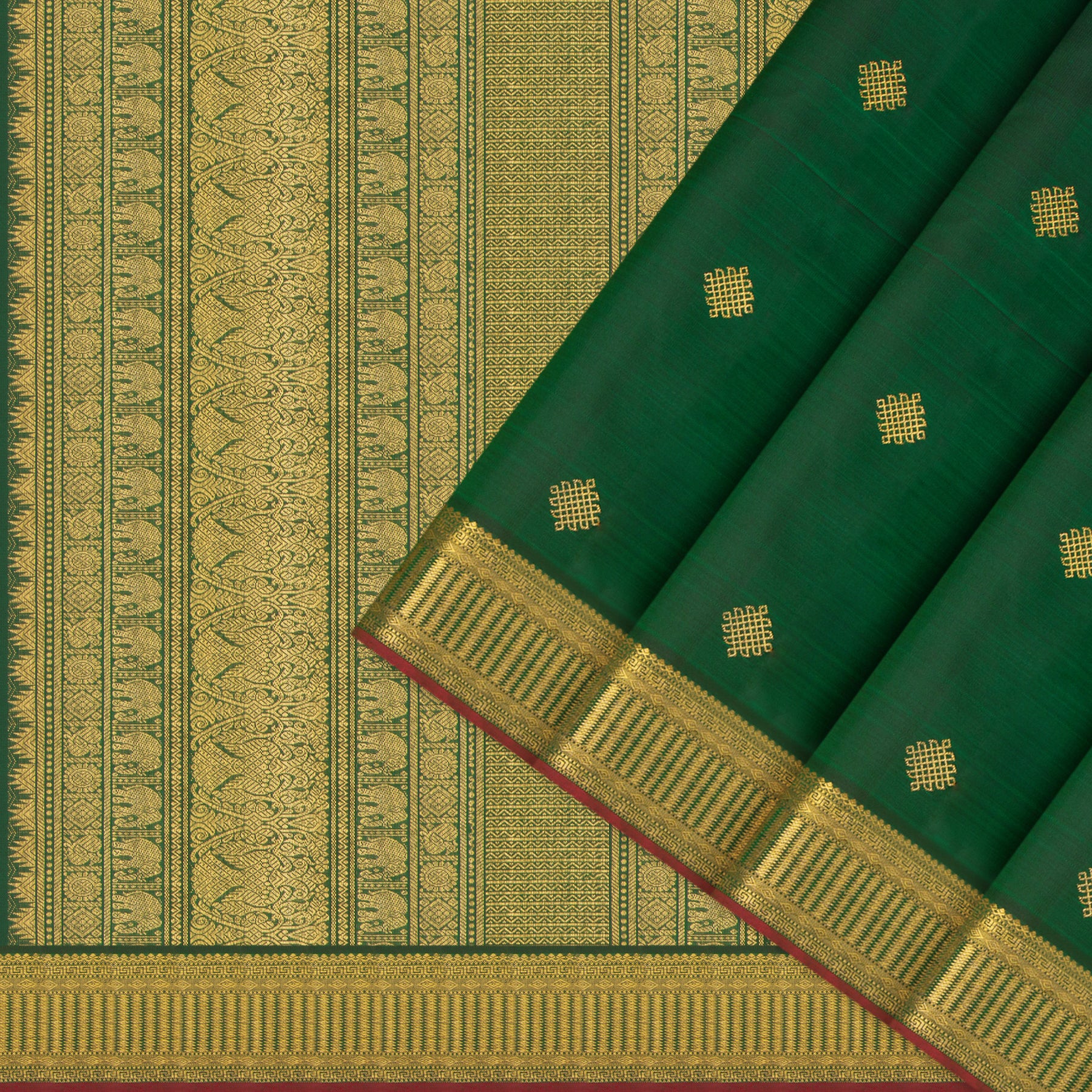 Kanakavalli Kanjivaram Silk Sari 24-110-HS001-11353 - Cover View