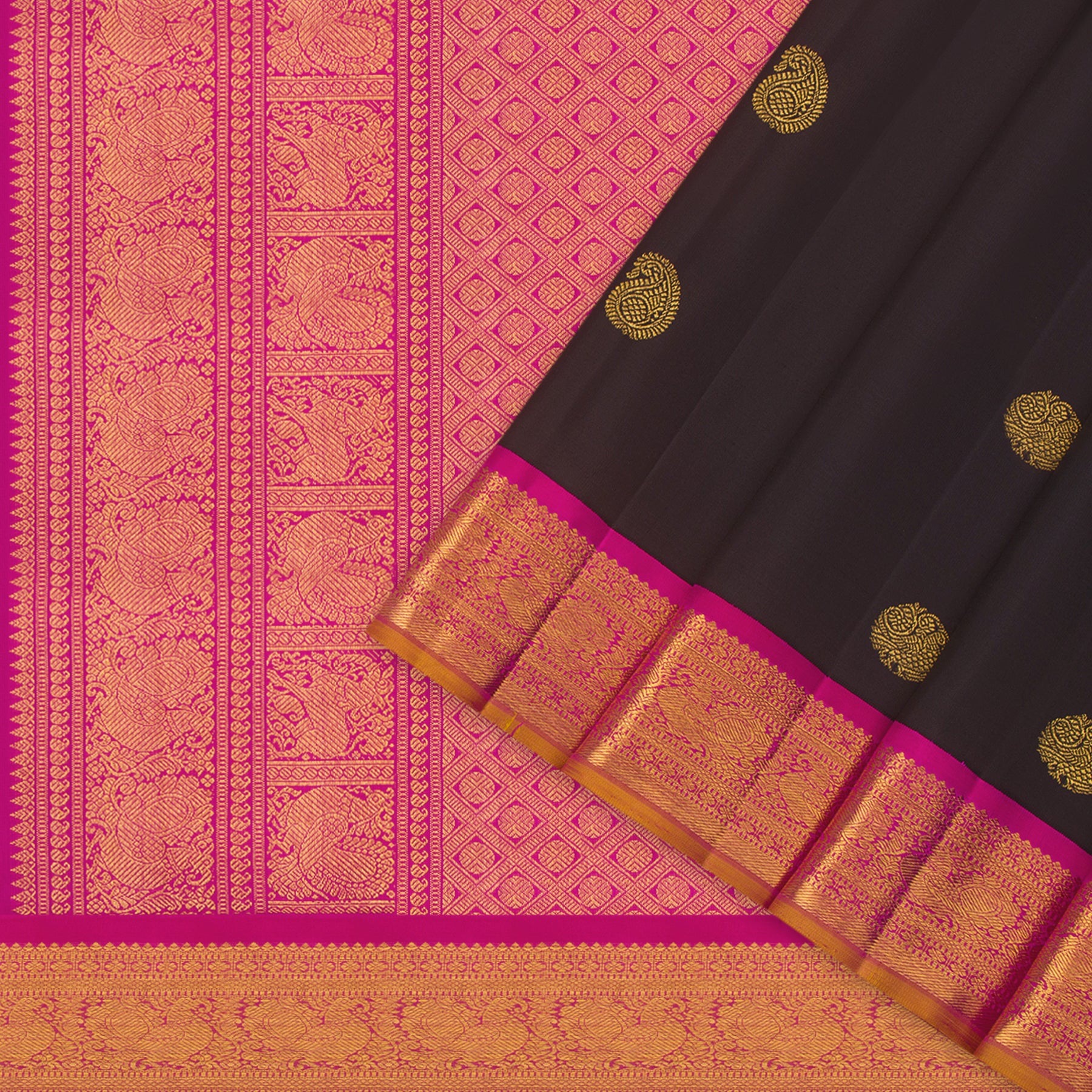 Kanakavalli Kanjivaram Silk Sari 24-110-HS001-11981 - Cover View