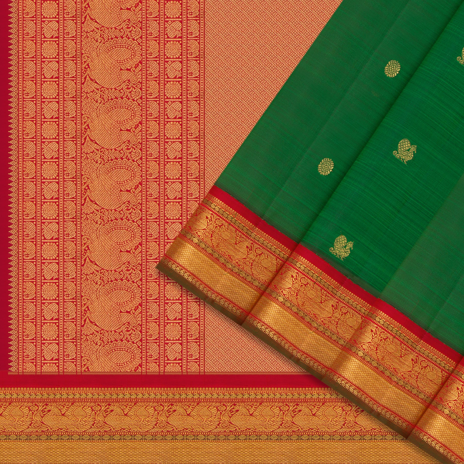 Kanakavalli Kanjivaram Silk Sari 24-110-HS001-11988 - Cover View