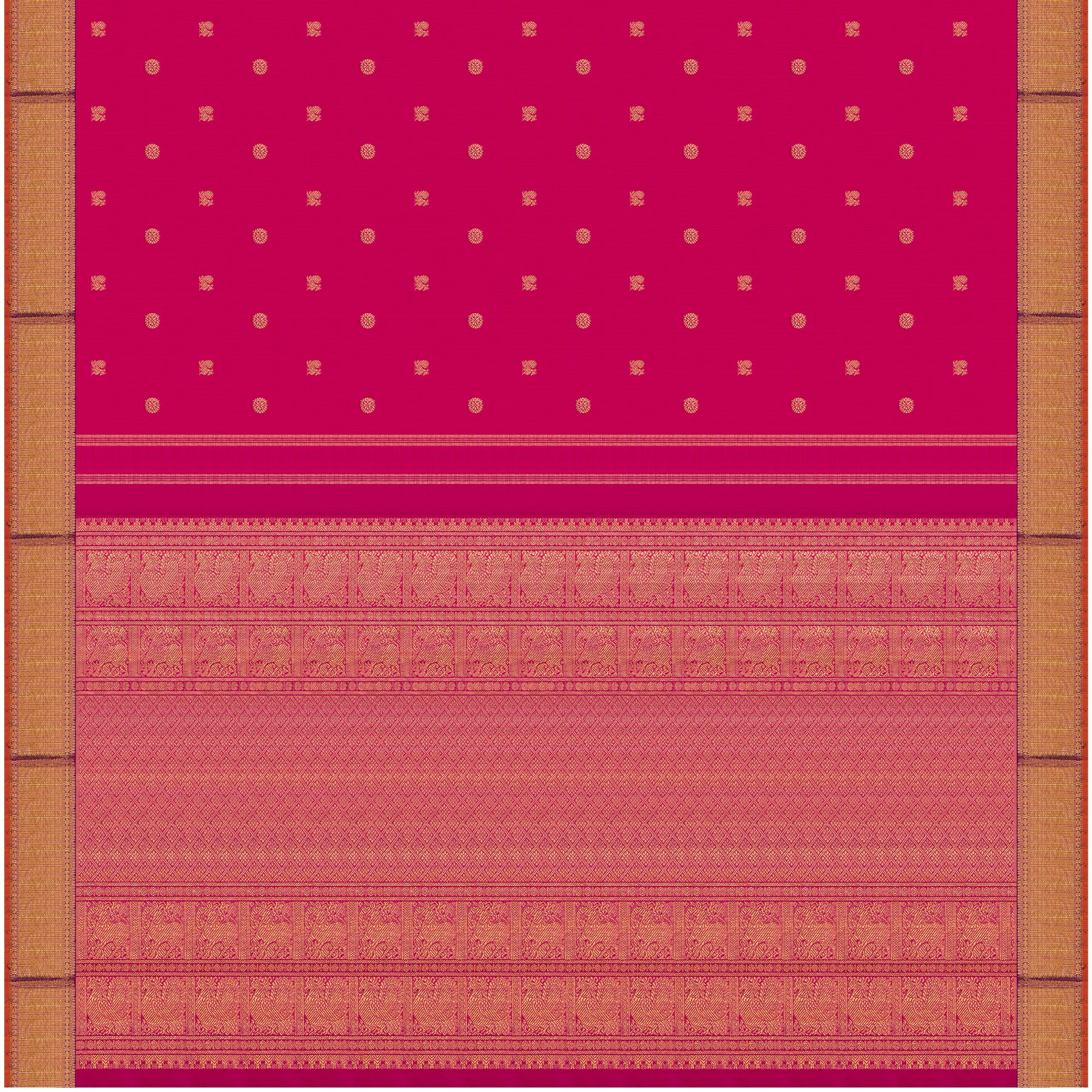 Kanakavalli Kanjivaram Silk Sari 24-110-HS001-12027 - Full View