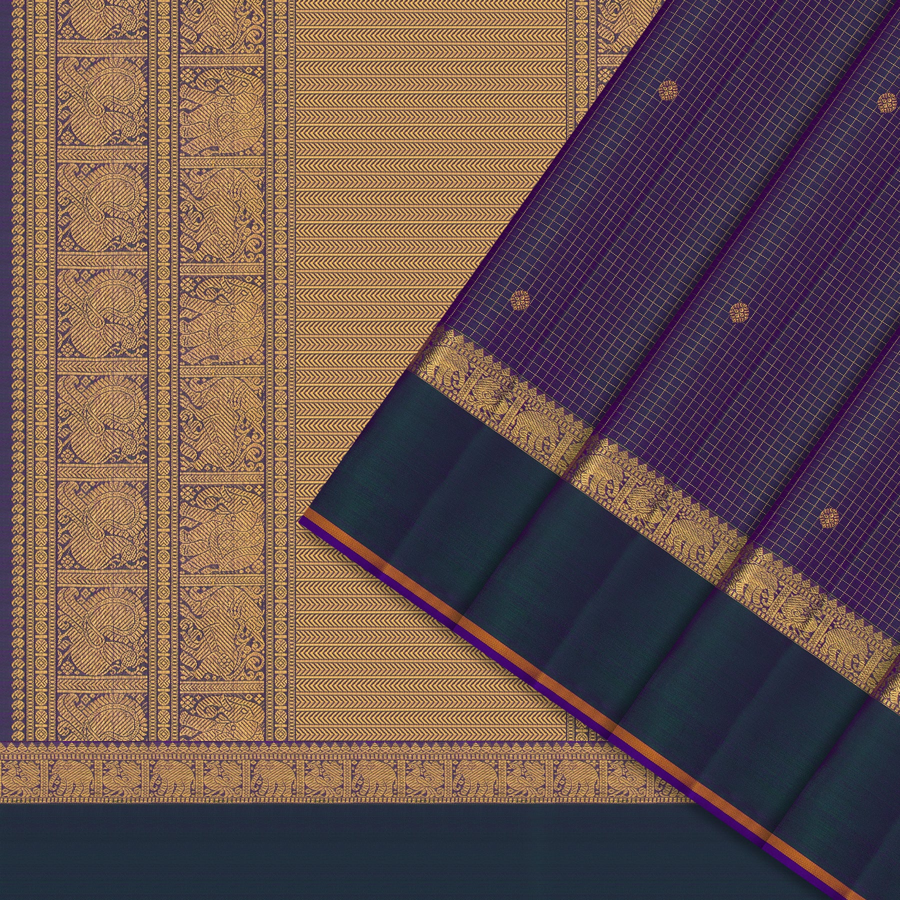 Kanakavalli Kanjivaram Silk Sari 24-110-HS001-12041 - Cover View