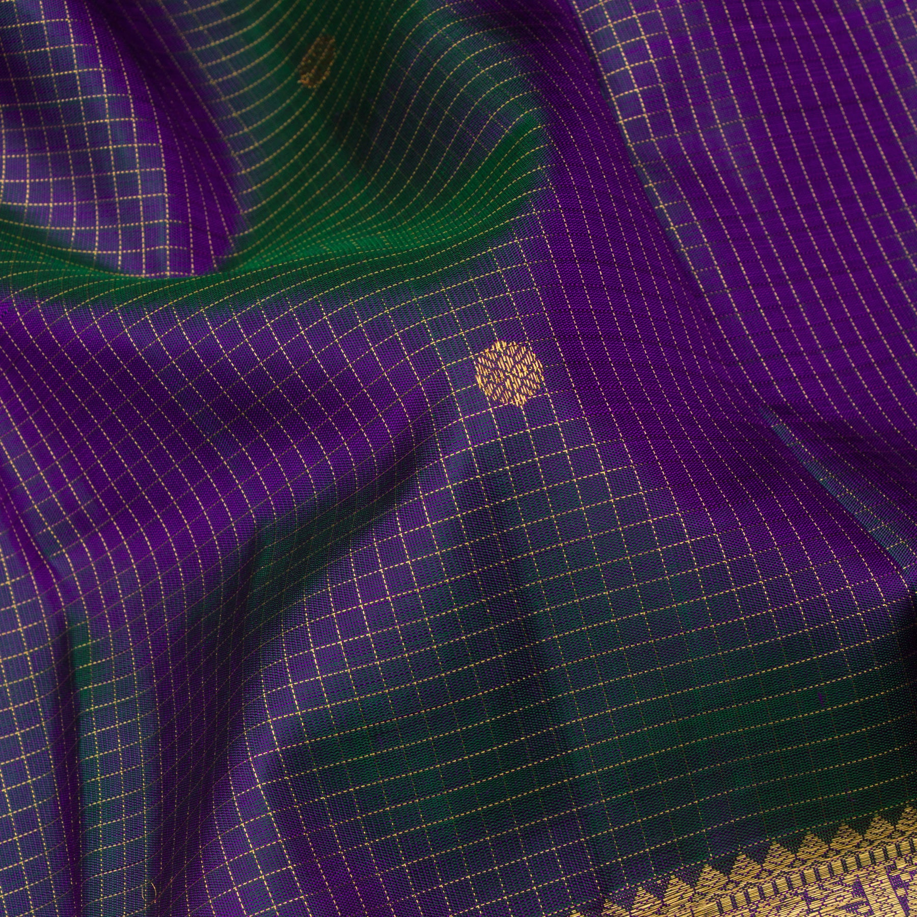 Kanakavalli Kanjivaram Silk Sari 24-110-HS001-12041 - Fabric View