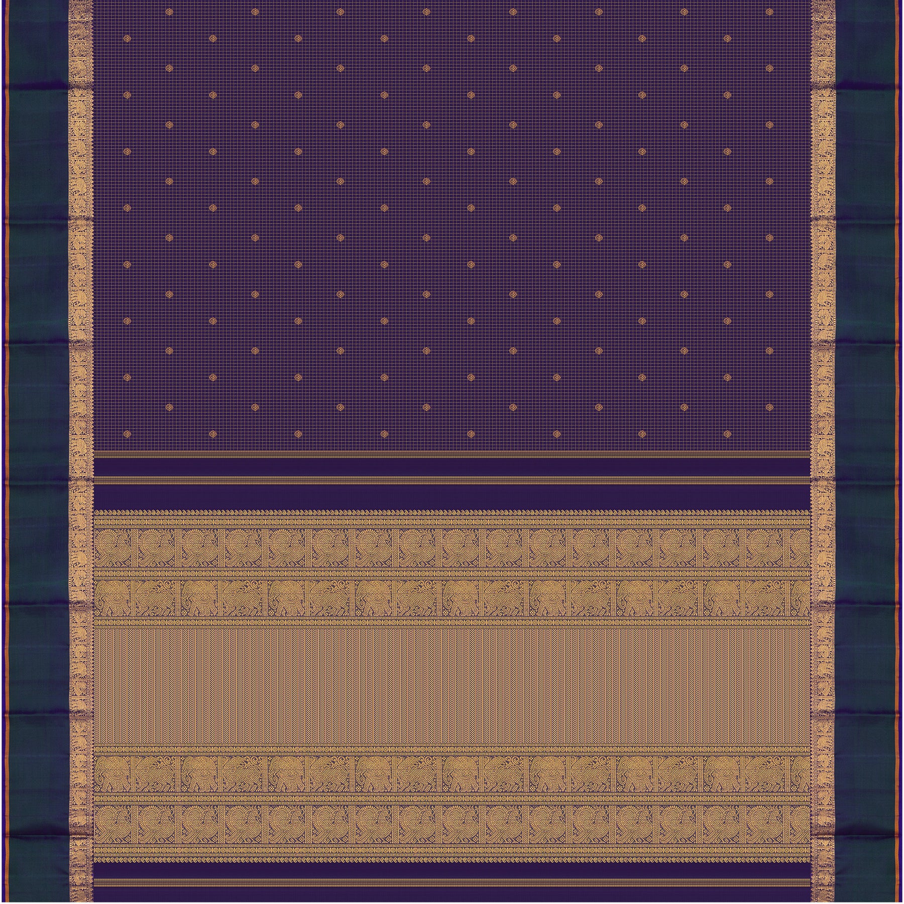 Kanakavalli Kanjivaram Silk Sari 24-110-HS001-12041 - Full View