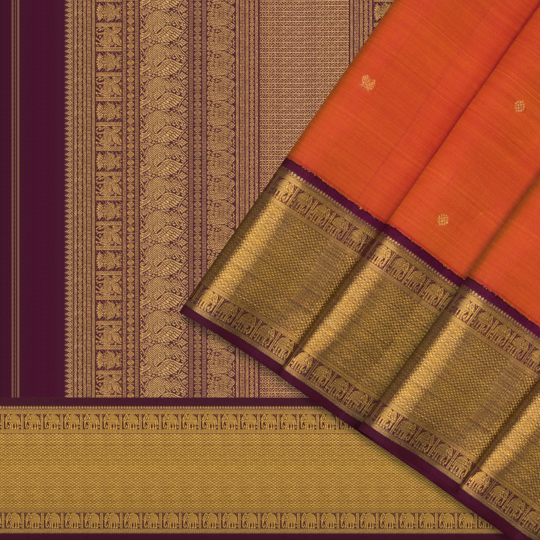 Kanakavalli Kanjivaram Silk Sari 24-110-HS001-12053 - Cover View