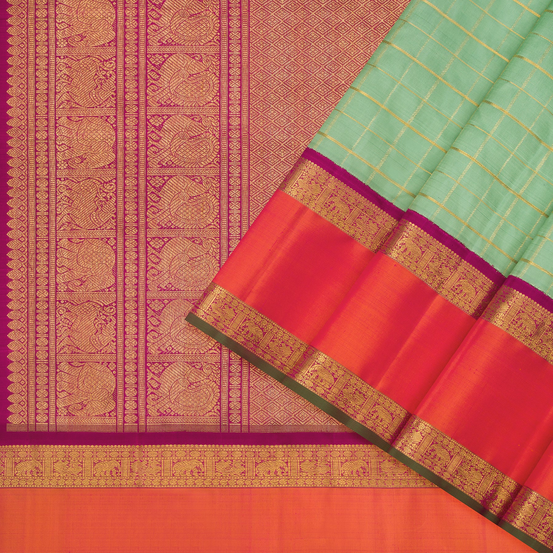 Kanakavalli Kanjivaram Silk Sari 24-110-HS001-12057 - Cover View