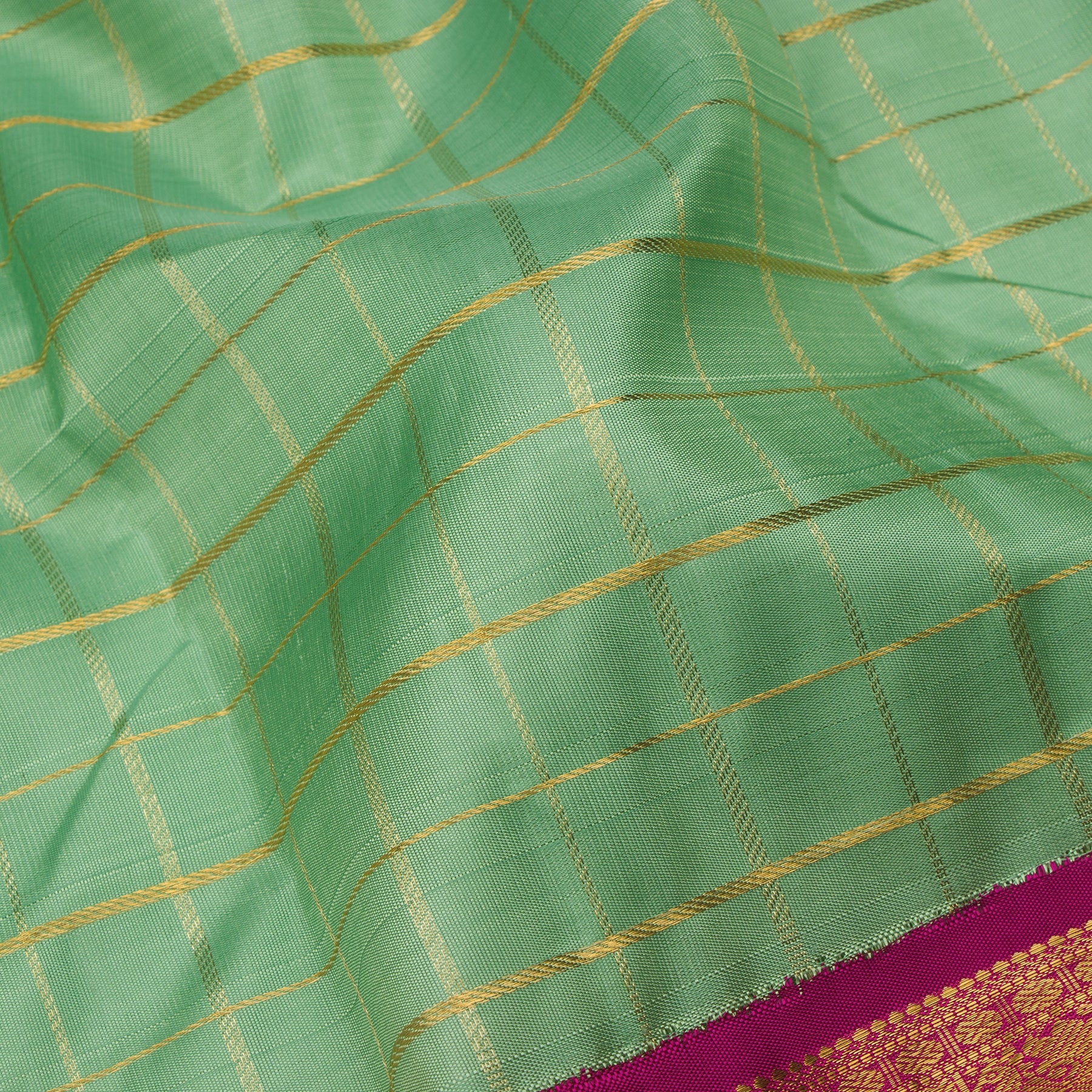 Kanakavalli Kanjivaram Silk Sari 24-110-HS001-12057 - Fabric View