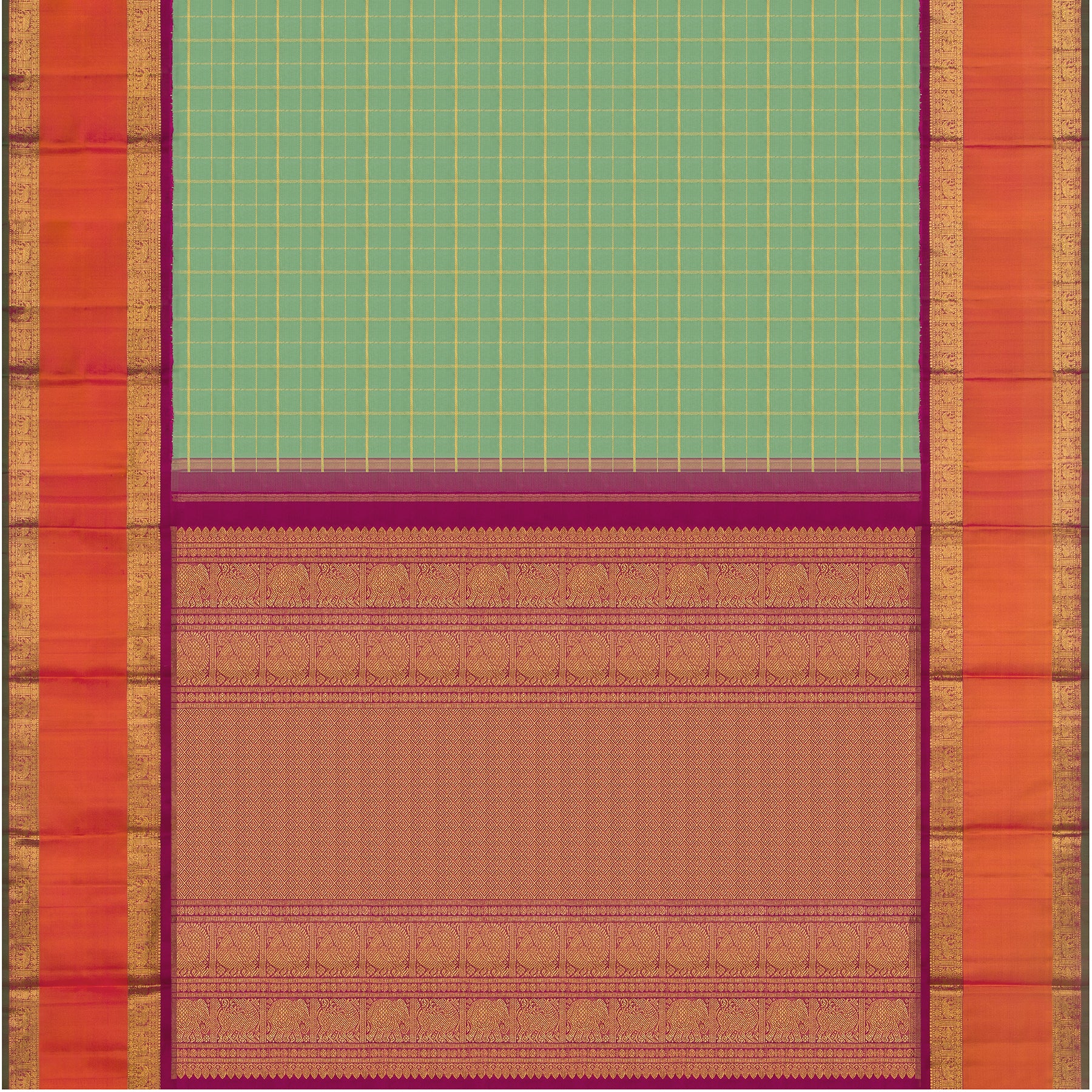 Kanakavalli Kanjivaram Silk Sari 24-110-HS001-12057 - Full View