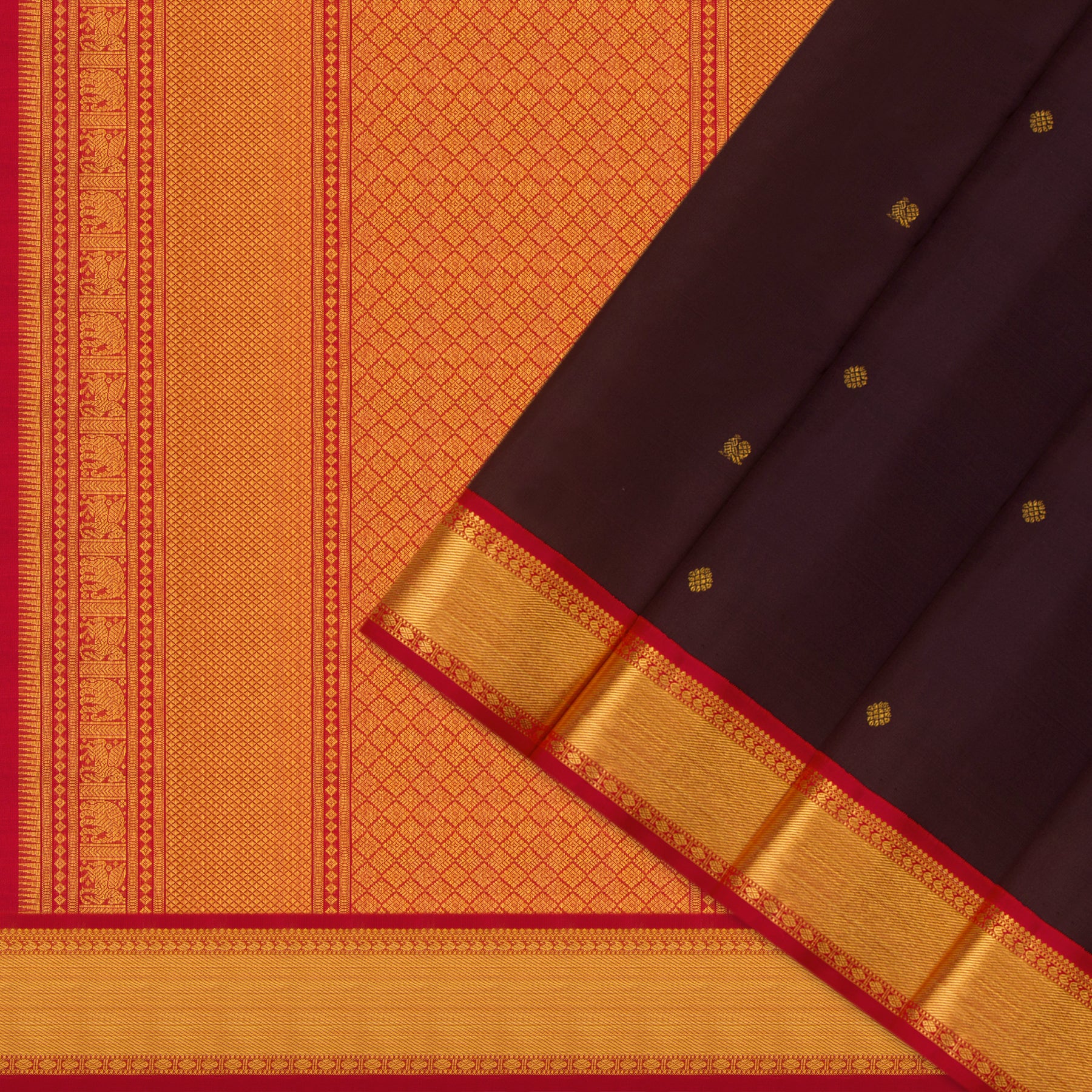 Kanakavalli Kanjivaram Silk Sari 24-110-HS001-12062 - Cover View