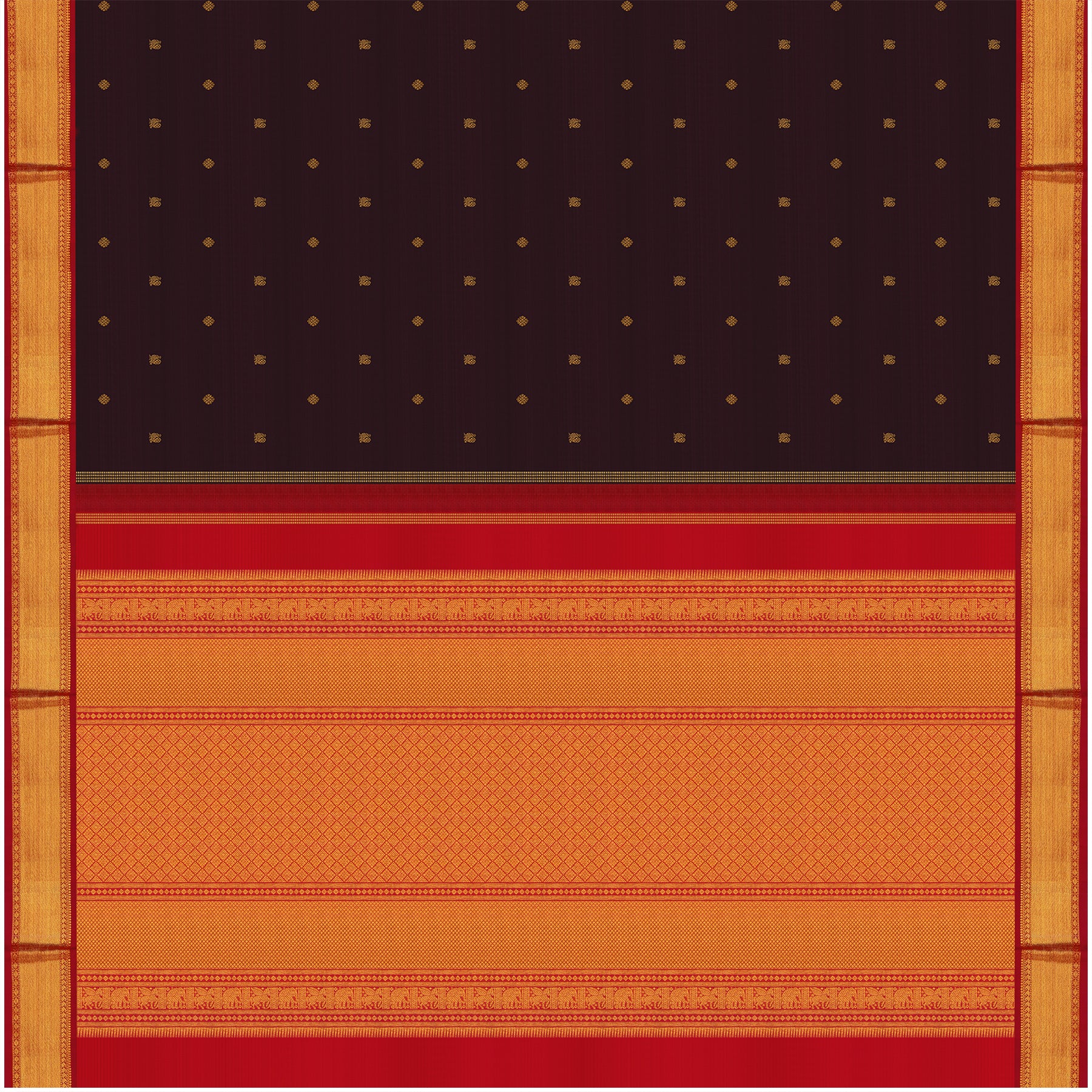 Kanakavalli Kanjivaram Silk Sari 24-110-HS001-12062 - Full View