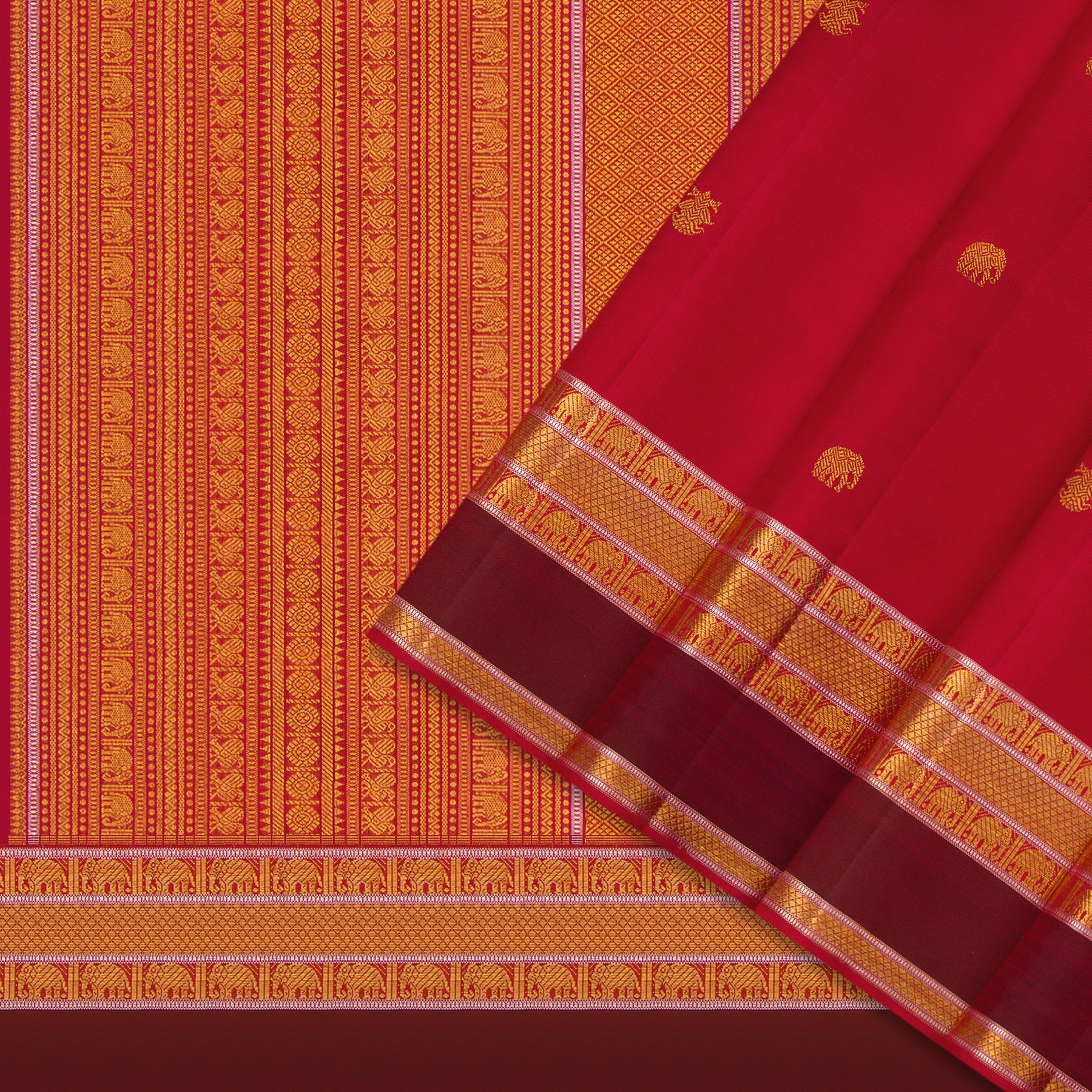 Kanakavalli Kanjivaram Silk Sari 24-110-HS001-12087 - Cover  View