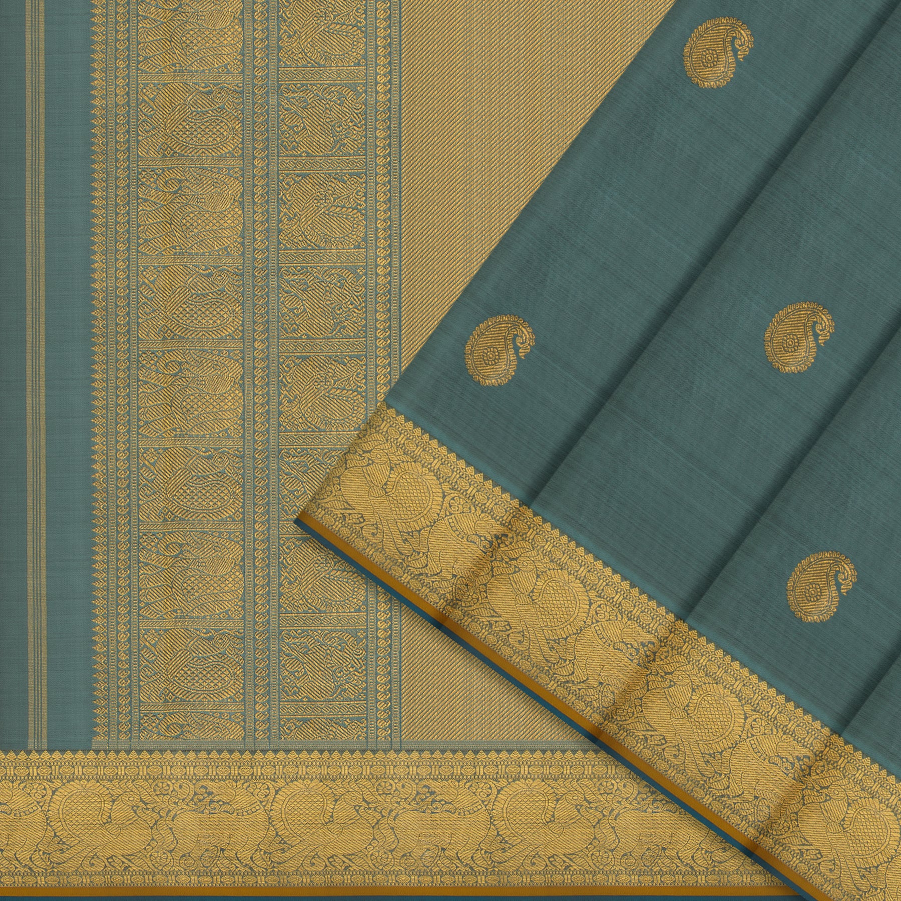 Kanakavalli Kanjivaram Silk Sari 24-110-HS001-12099 - Cover View