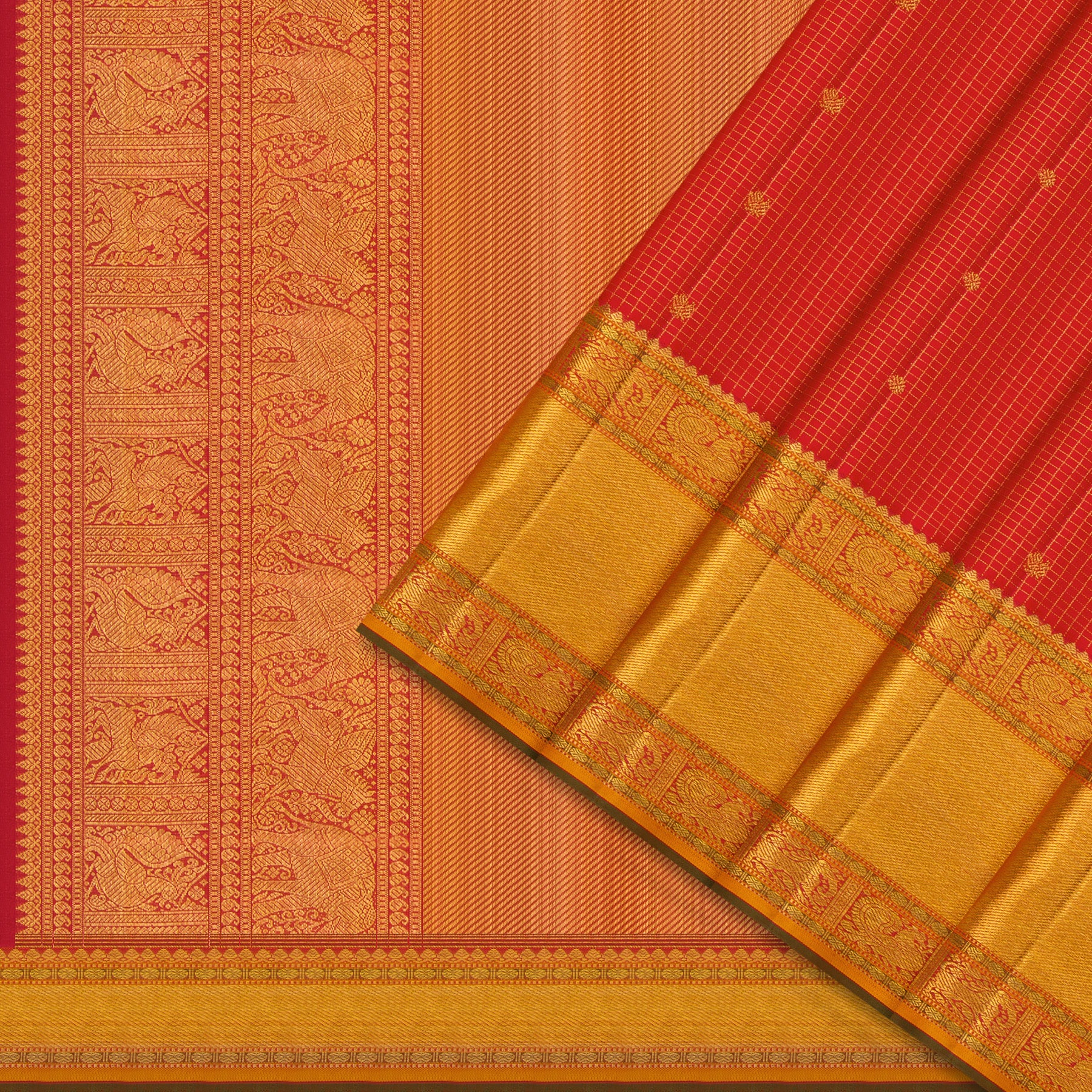 Kanakavalli Kanjivaram Silk Sari 24-110-HS001-12121 - Cover View