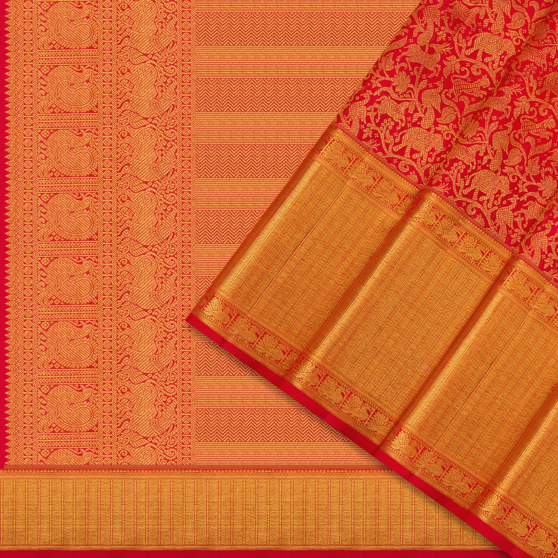 Kanakavalli Kanjivaram Silk Sari 24-110-HS001-12125 - Cover View