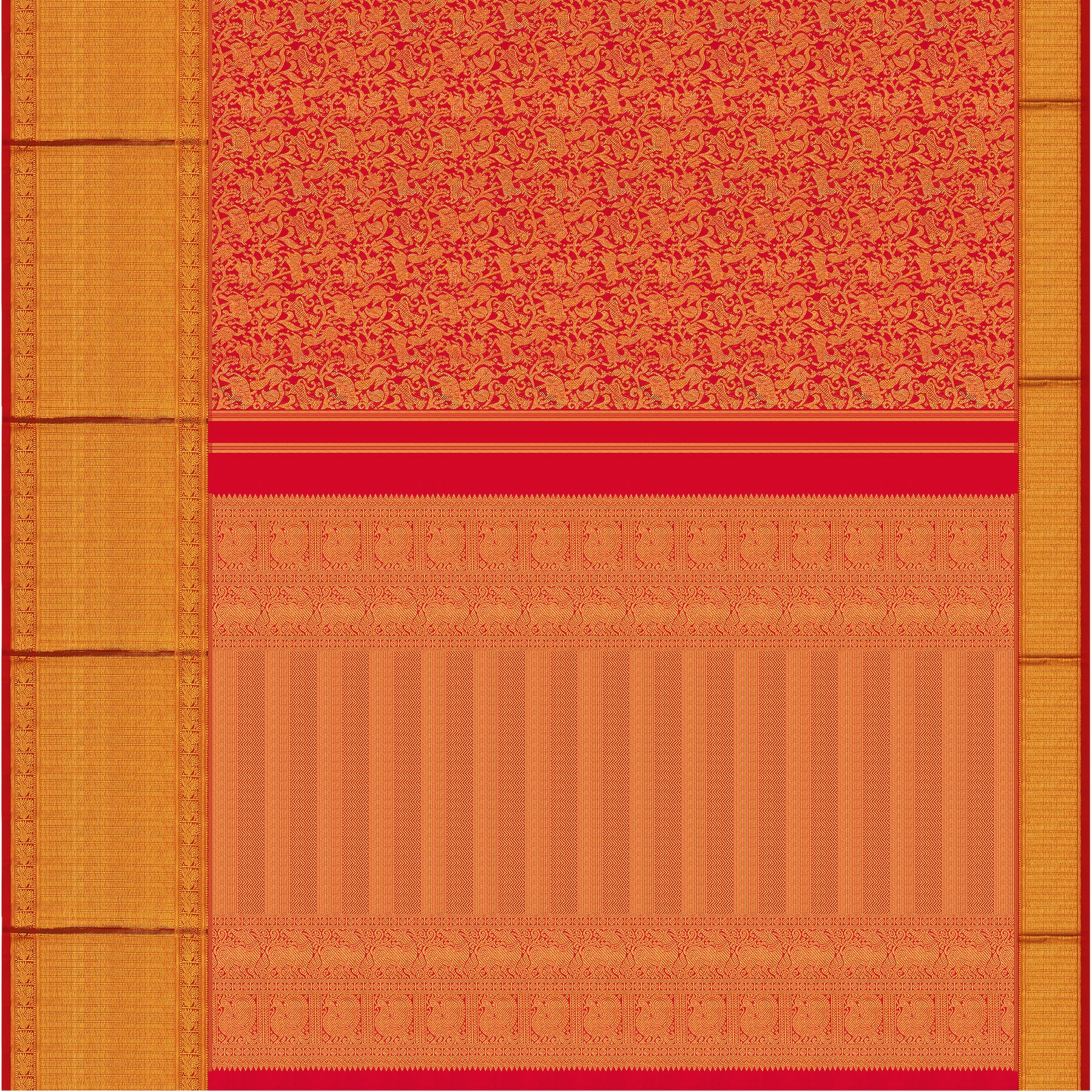 Kanakavalli Kanjivaram Silk Sari 24-110-HS001-12125 - Full View