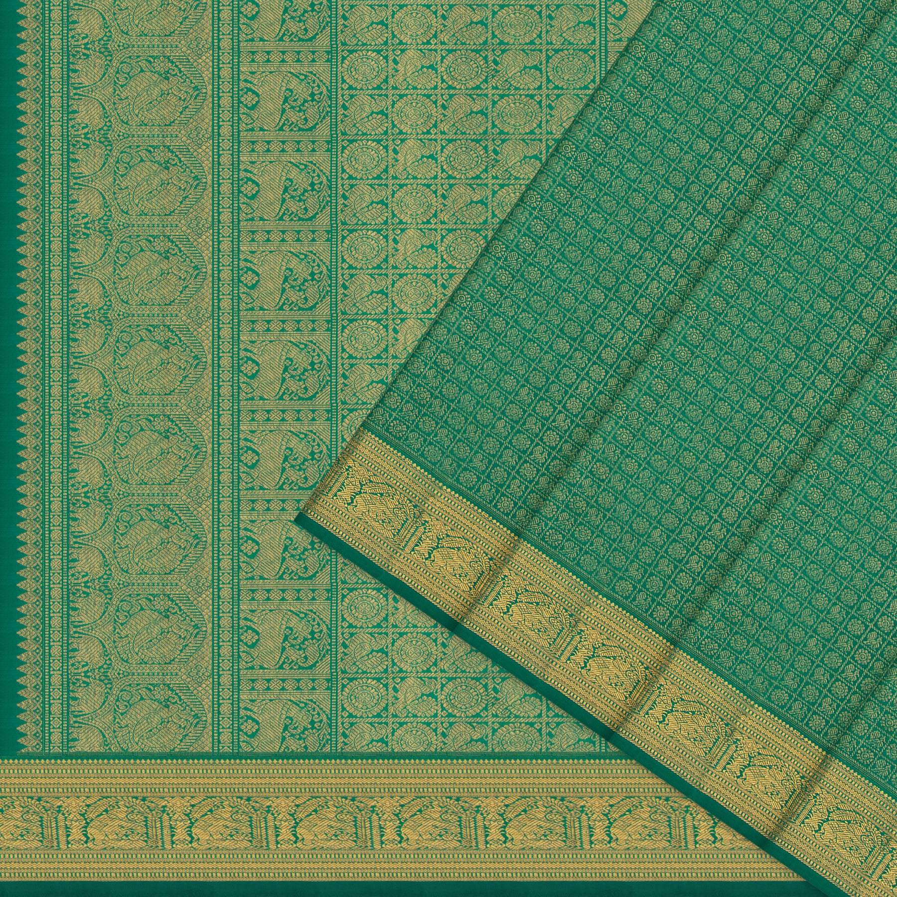Kanakavalli Kanjivaram Silk Sari 24-110-HS001-13013 - Cover View