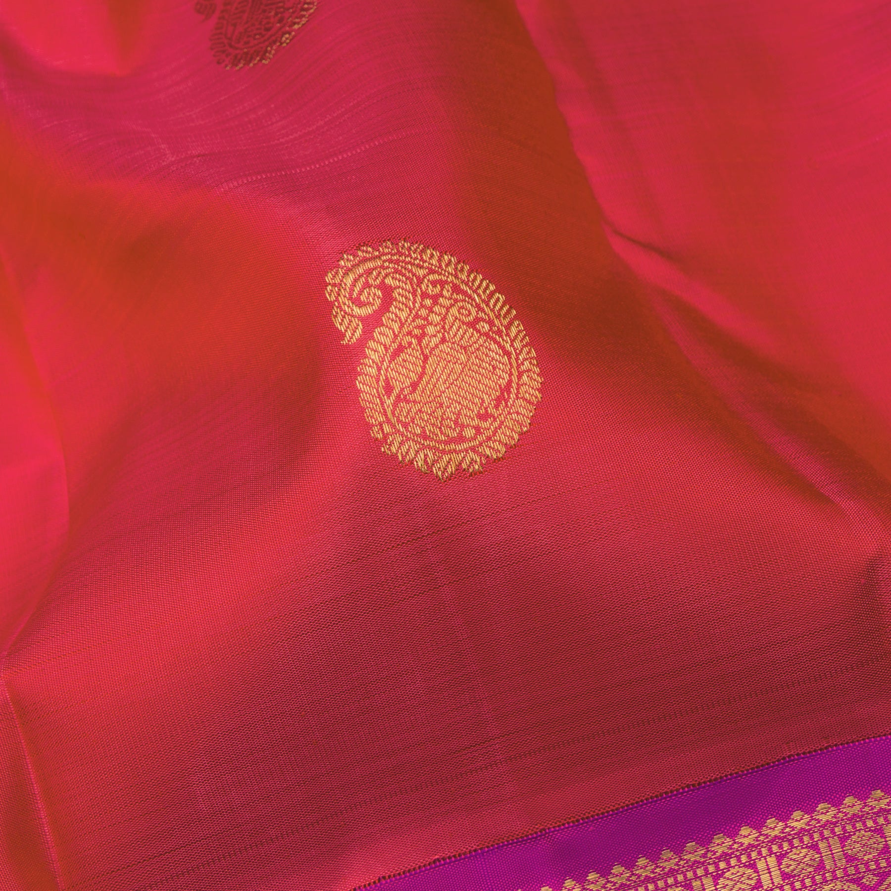 Kanakavalli Kanjivaram Silk Sari 24-110-HS001-13036 - Fabric View