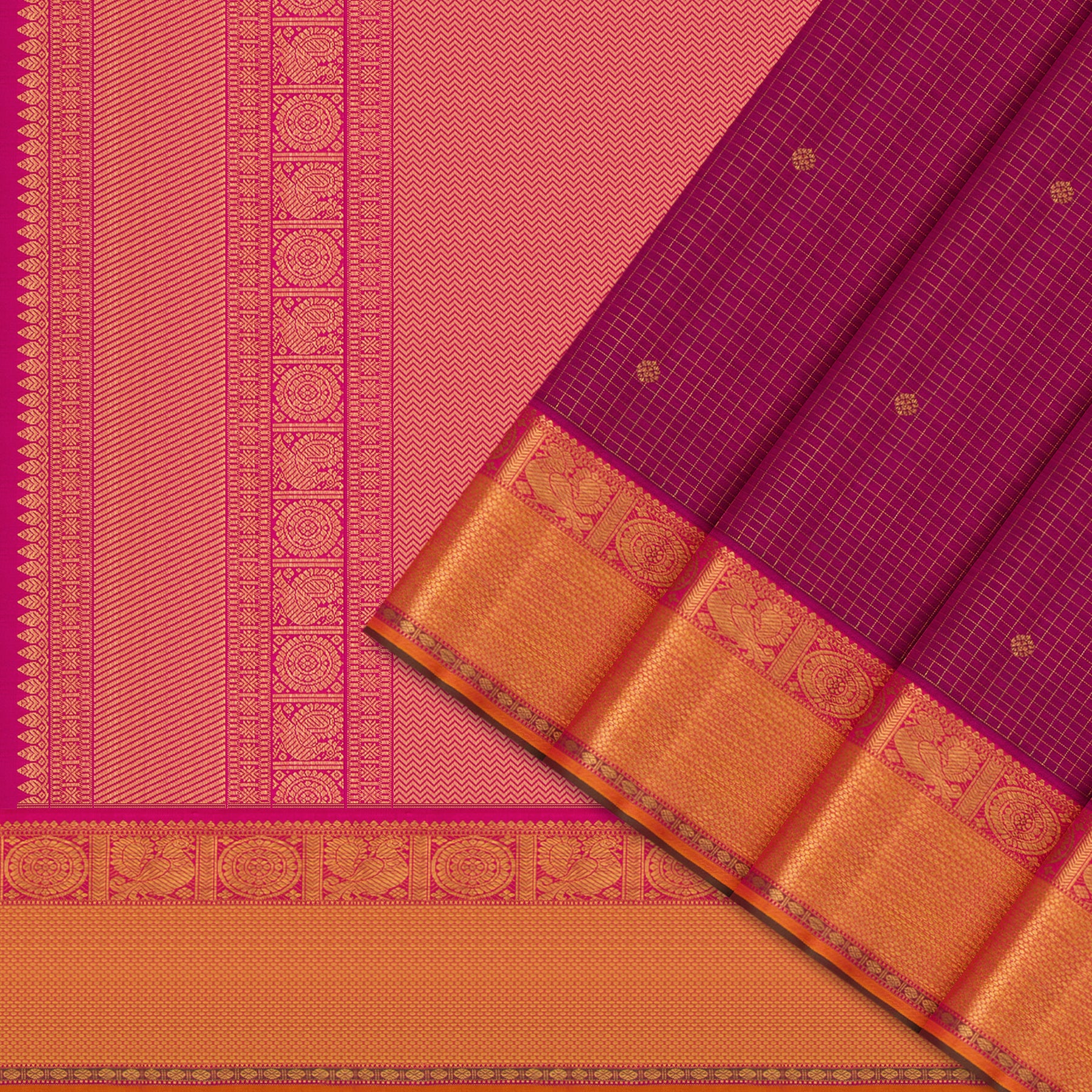 Kanakavalli Kanjivaram Silk Sari 24-110-HS001-13042 - Cover View