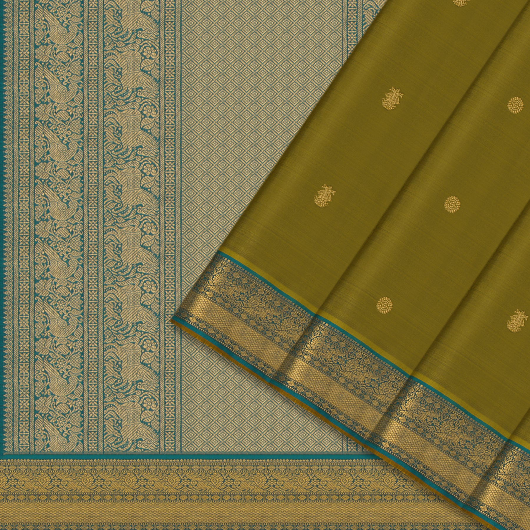 Kanakavalli Kanjivaram Silk Sari 24-110-HS001-13068 - Cover View