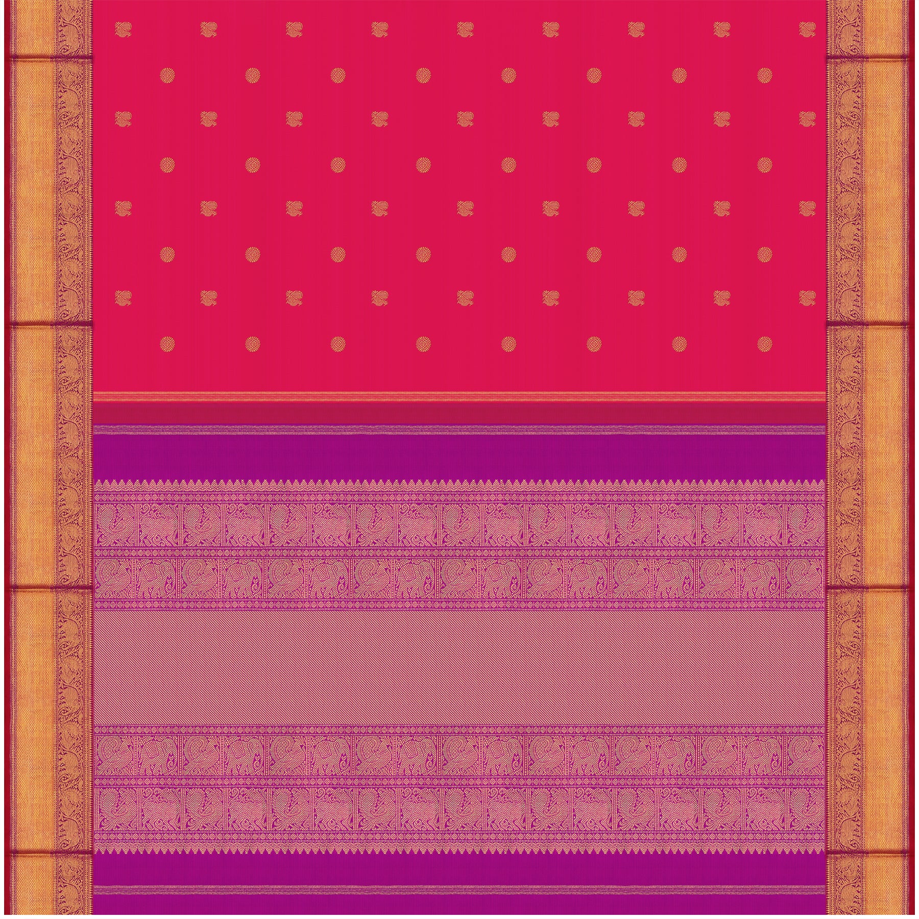 Kanakavalli Kanjivaram Silk Sari 24-110-HS001-13079 - Full View