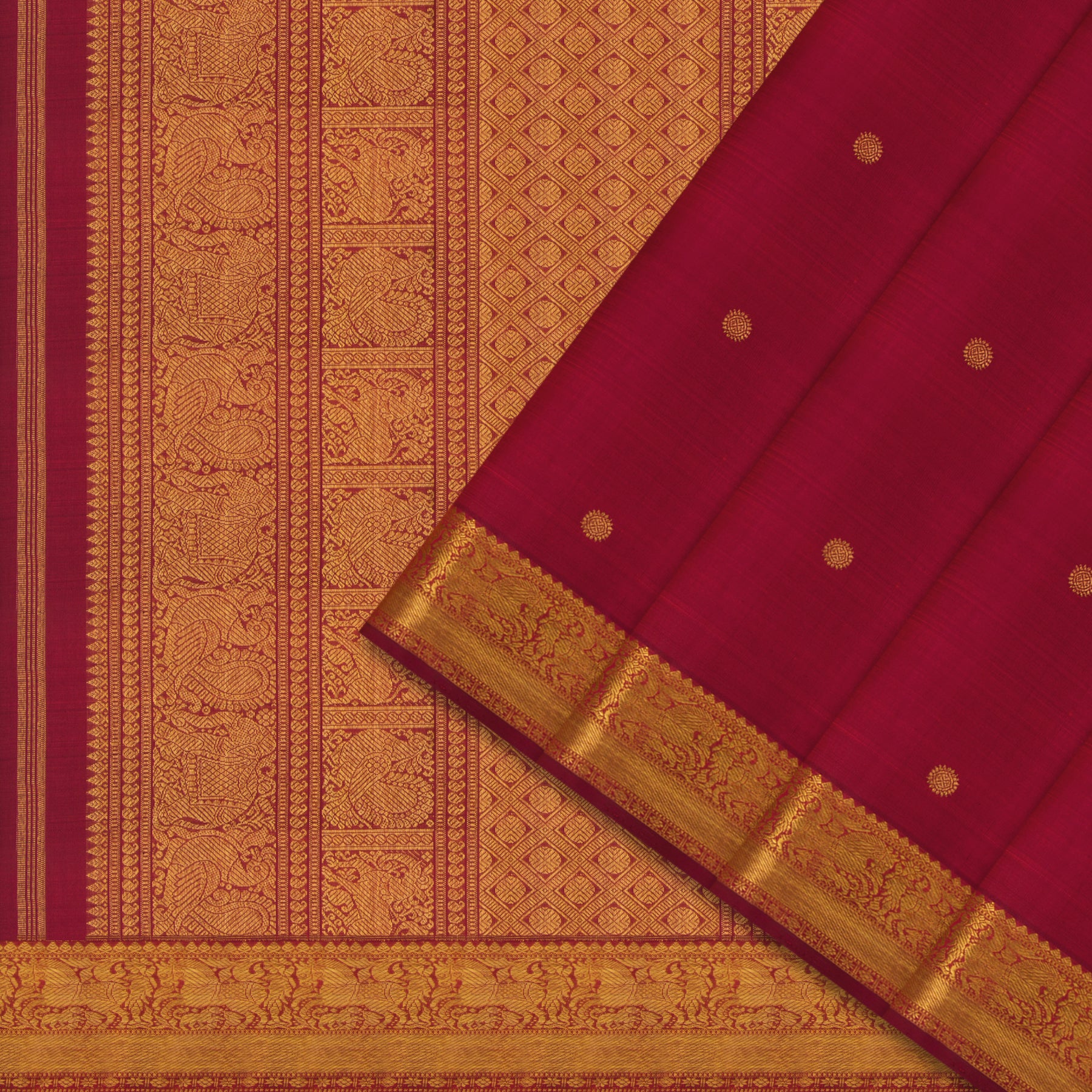 Kanakavalli Kanjivaram Silk Sari 24-110-HS001-13083 - Cover View