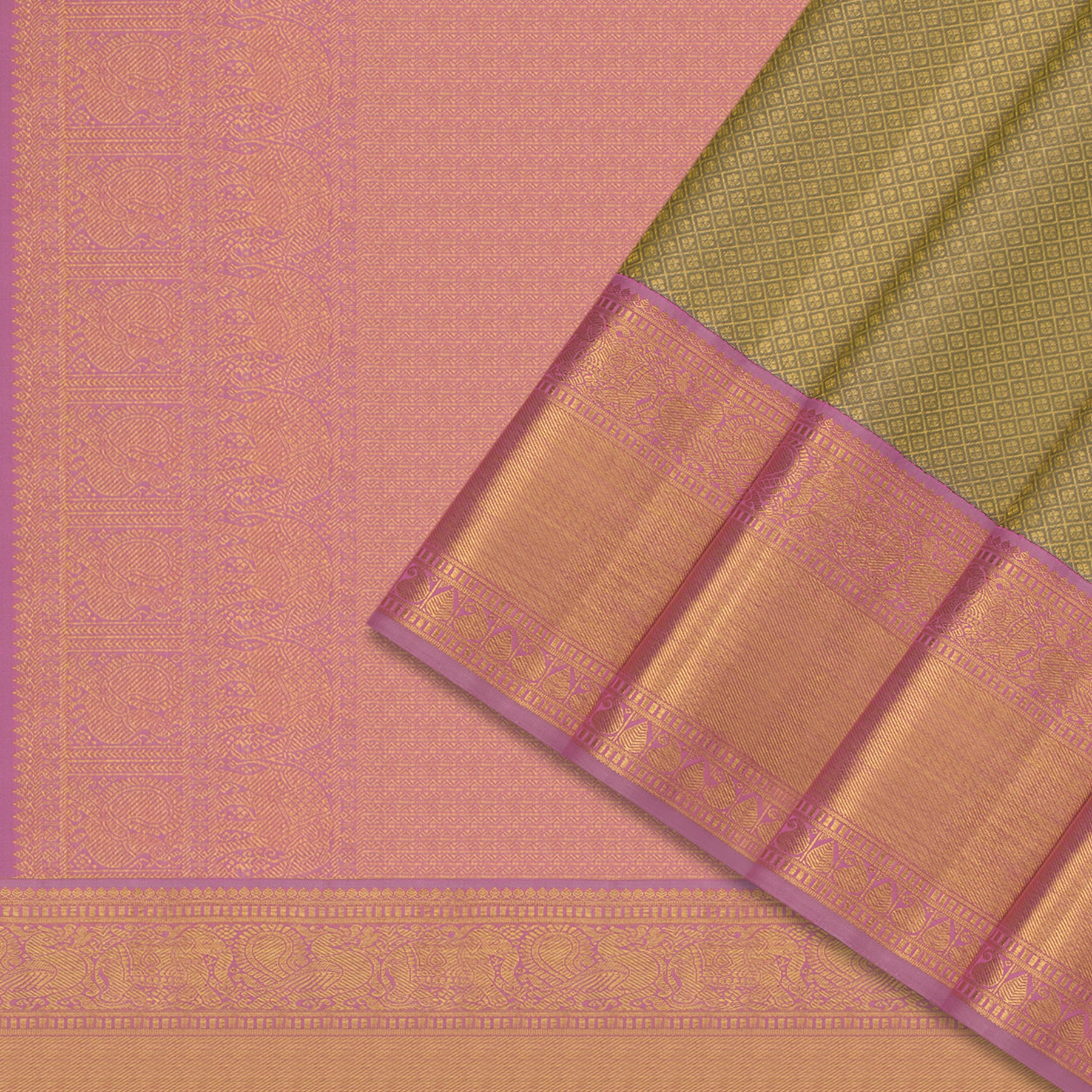 Kanakavalli Kanjivaram Silk Sari 24-110-HS001-13098 - Cover View