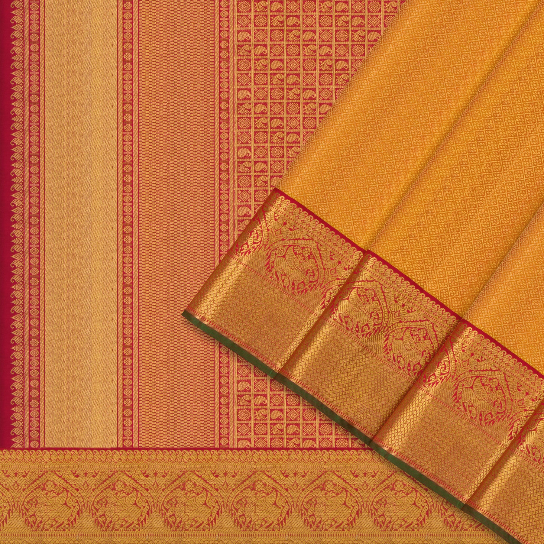 Kanakavalli Kanjivaram Silk Sari 24-110-HS001-13971 - Cover View