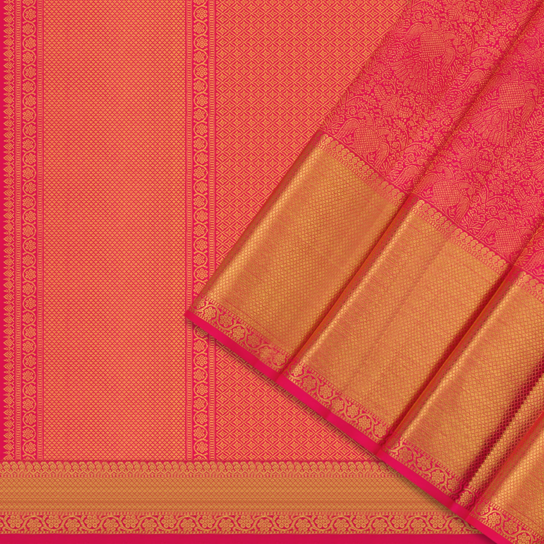 Kanakavalli Kanjivaram Silk Sari 24-110-HS001-13982 - Cover View