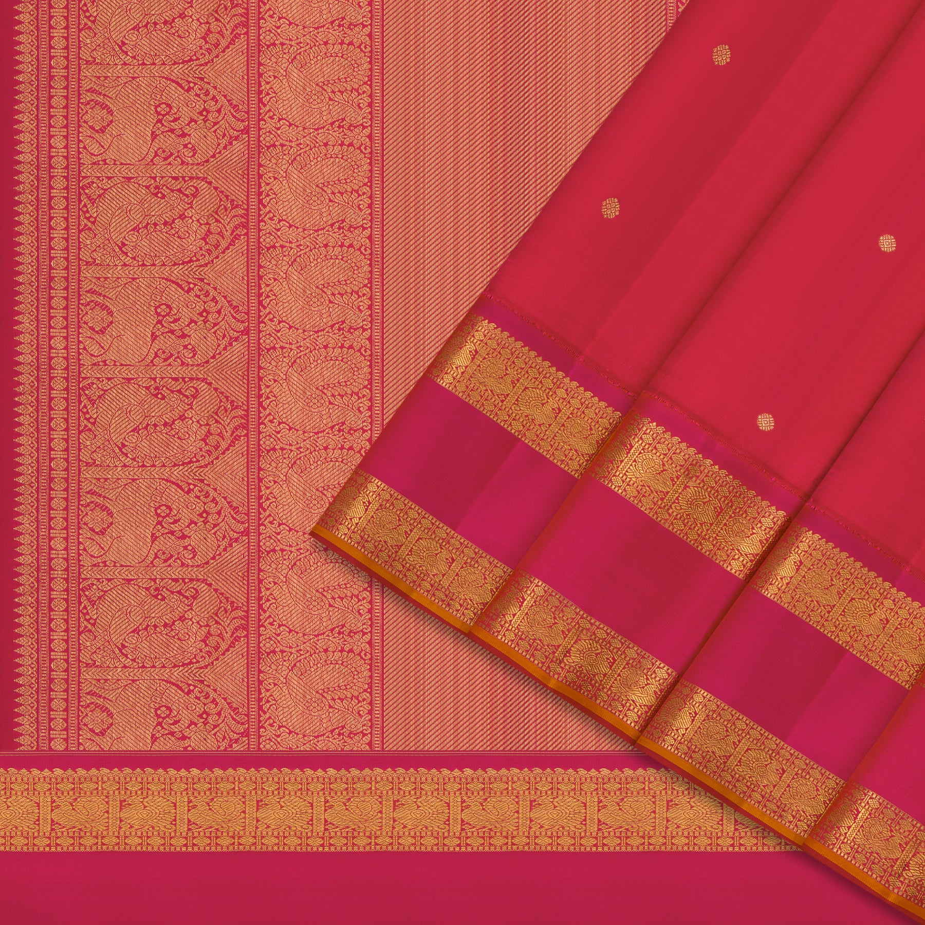 Kanakavalli Kanjivaram Silk Sari 24-110-HS001-13988 - Cover View
